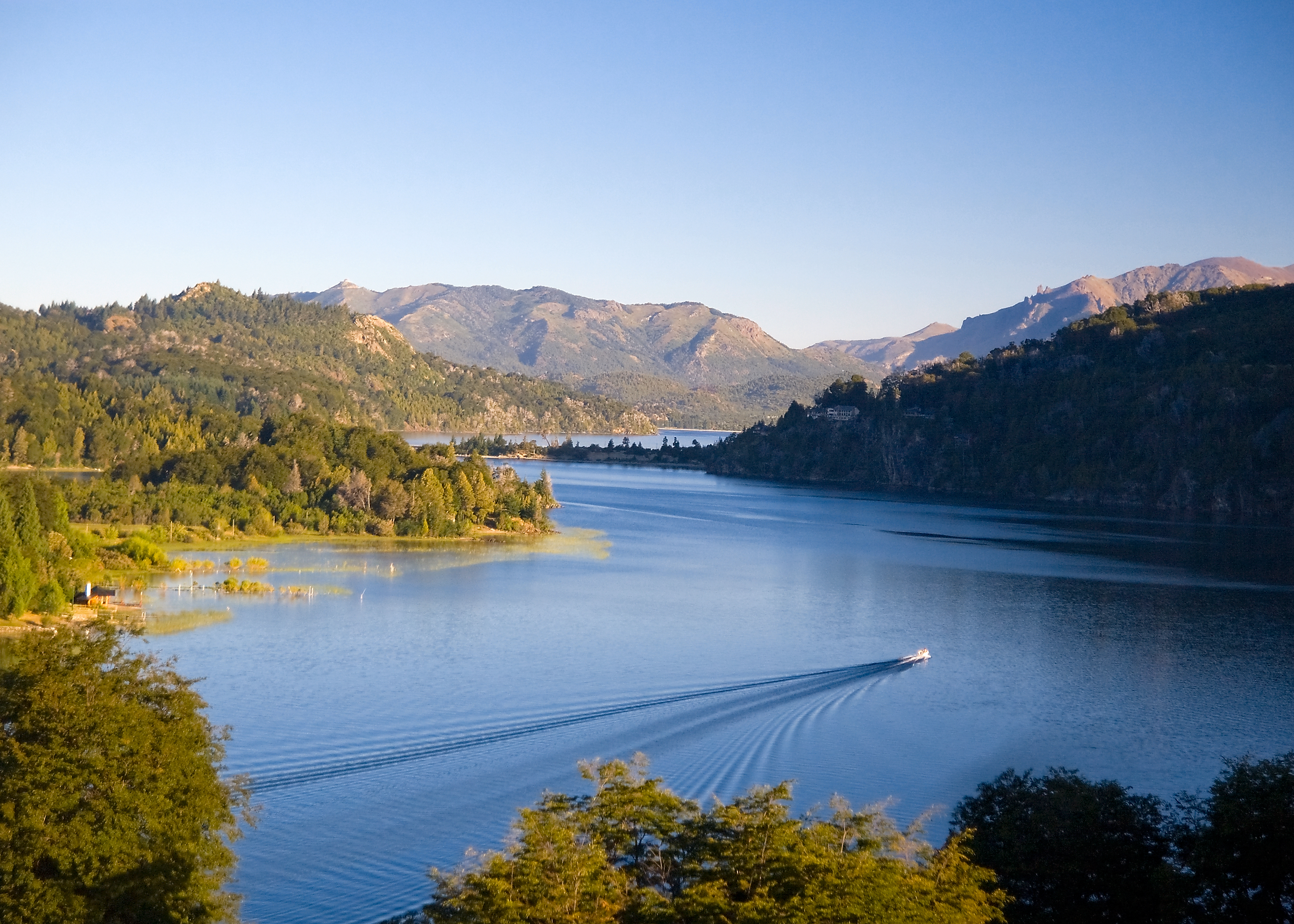 Nahuel Huapi Lake, view from Hotel Llao Llao
