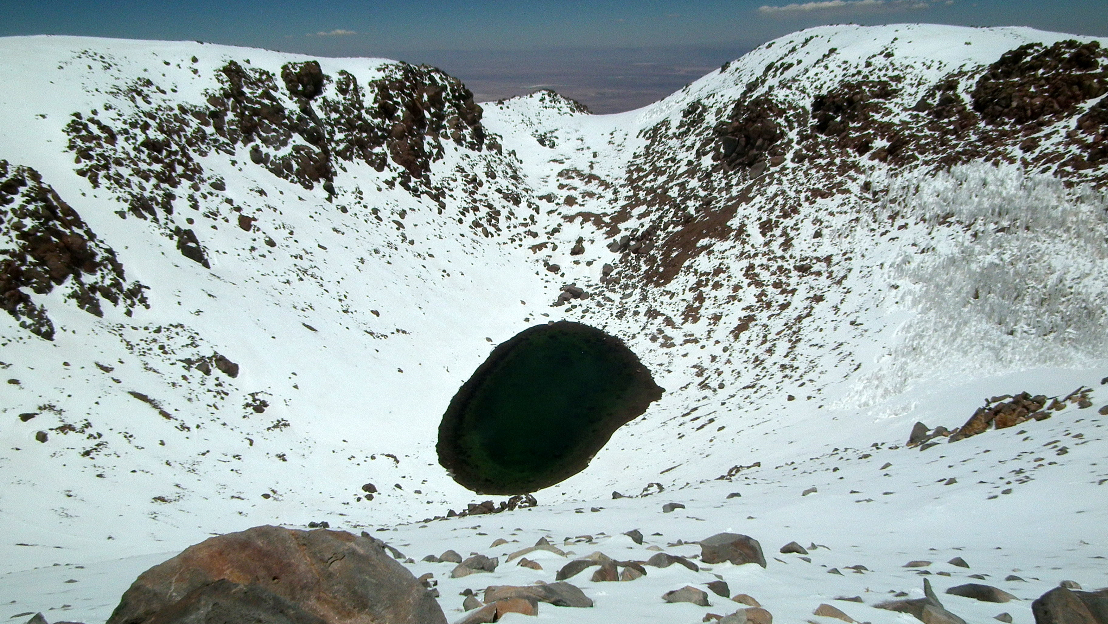 Crater Lake of Licancabur, Chile.