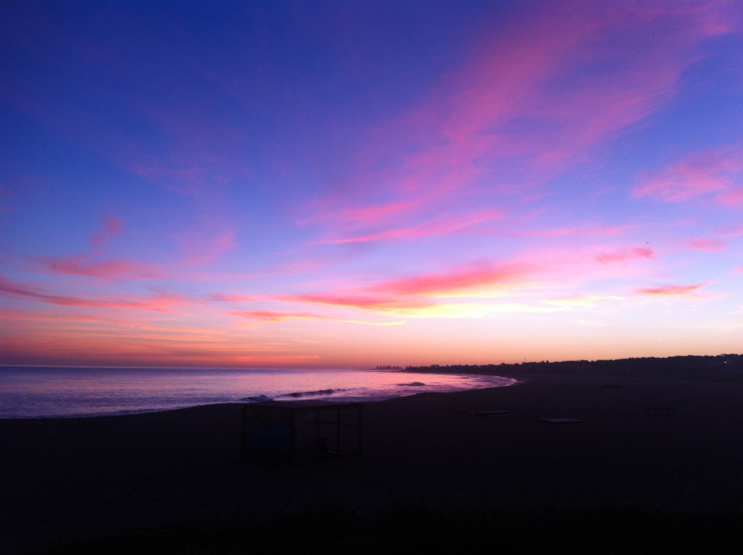 Manantiales Beach at the sunset on Punta del Este