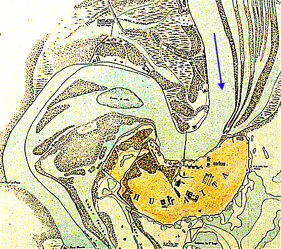 The river bend at the Humaitá fortress