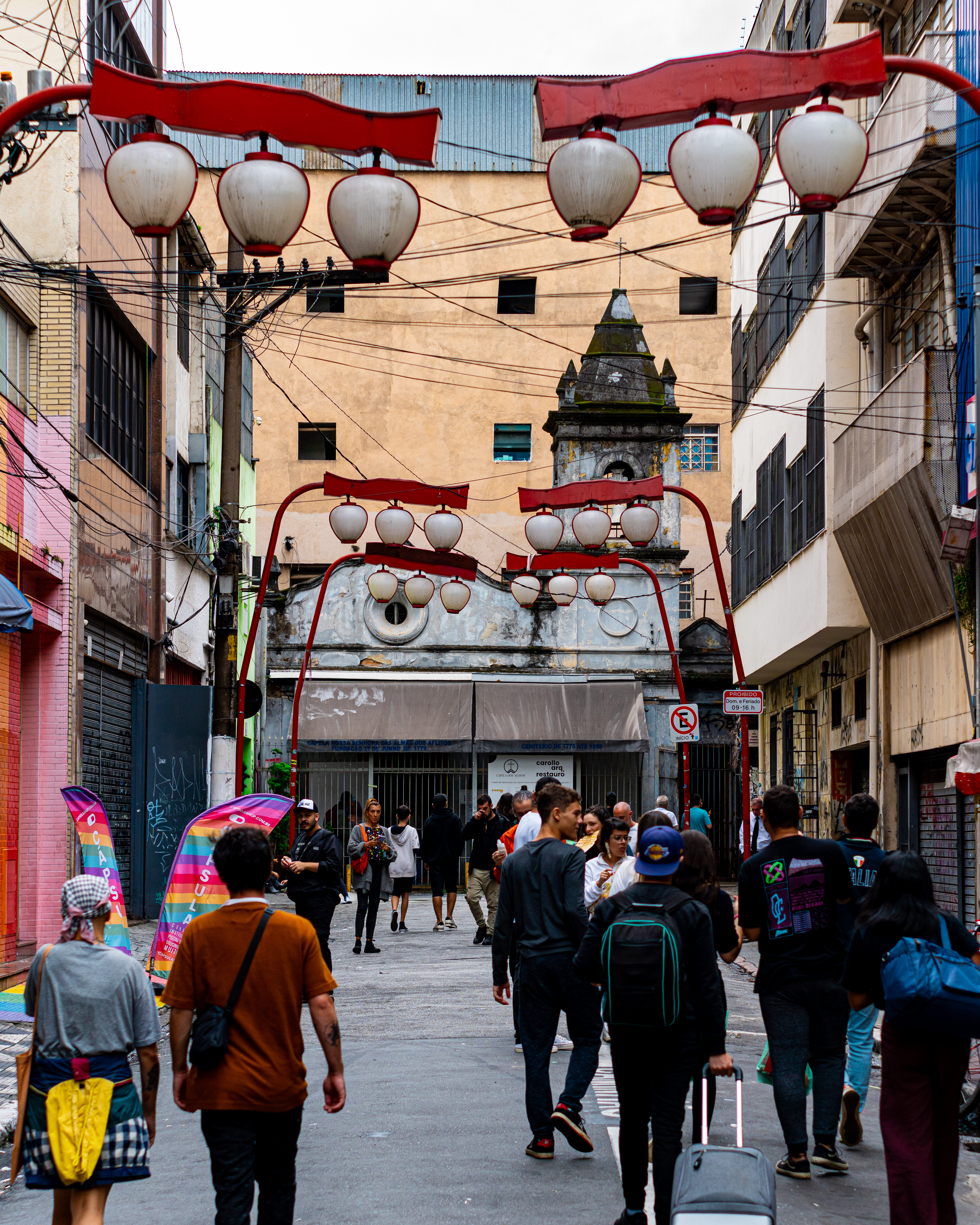 Rua dos Aflitos street in São Paulo