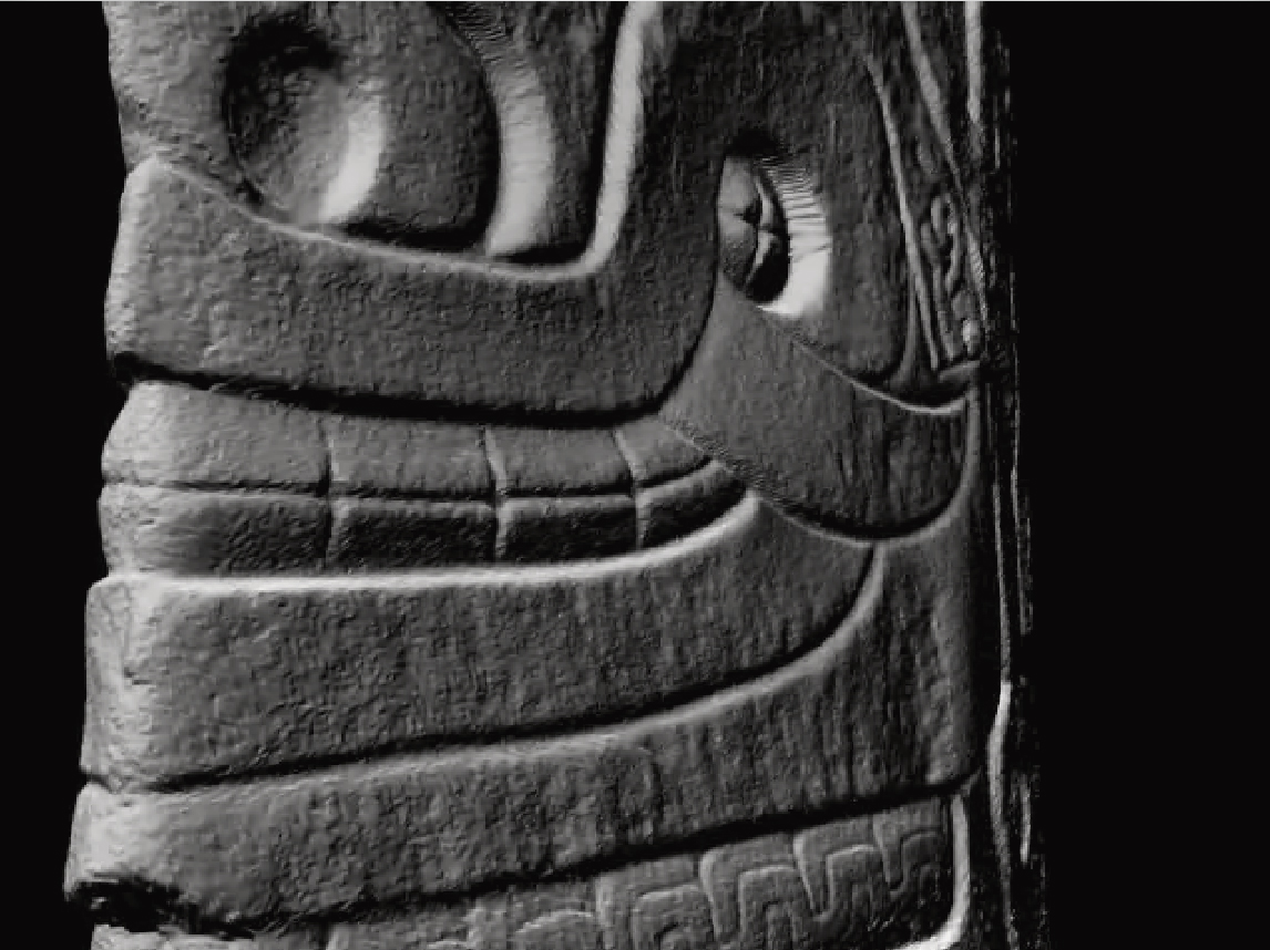 The Lanzon has been interpreted variously as a principal deity of Chavin, an oracle with the power to speak (thanks to a hole in the roof of the chamber), a symbol of trade, fertility, dualism, and humankind's interaction with nature, or any combination of these. What is evident is that the 4.5m (15 feet)-tall obelisk is a painstakingly carved piece of white granite in a roughly lance-like shape, and depicts a human-feline hybrid with claws, writhing snakes for hair and eyebrows, fangs curved sideways in a smile (thus the nickname 'Smiling God'), and one arm raised while the other is lowered. Other carvings at Chavin de Huantar depict Lanzon clutching a Strombus shell in one hand and a Spondylus shell in the other, which has been interpreted as a possible reference to fertility and the duality of the sexes.