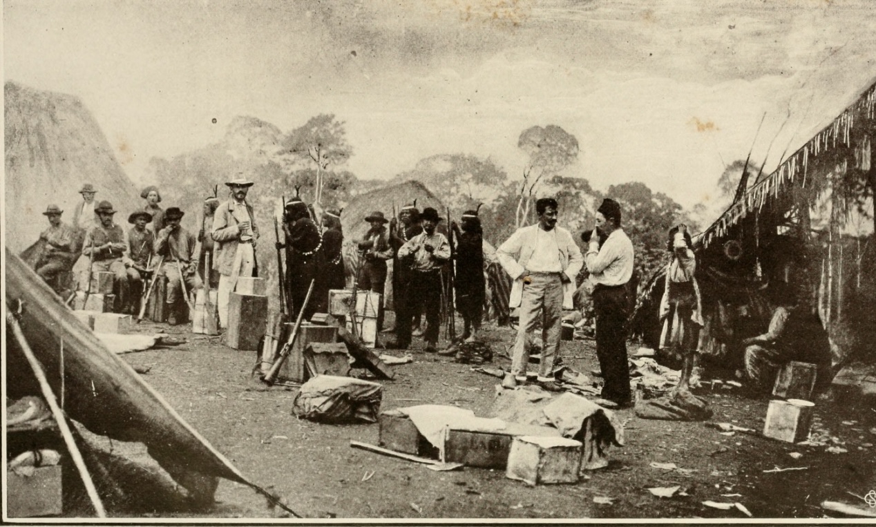 Campamento á una jornada del Gran Pajonal