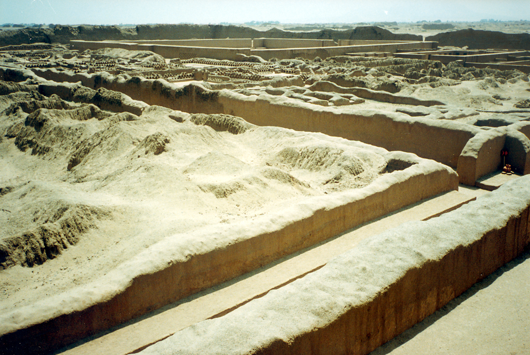 Chan Chan, the huge adobe town from Chimu time. Trujillo, Peru.