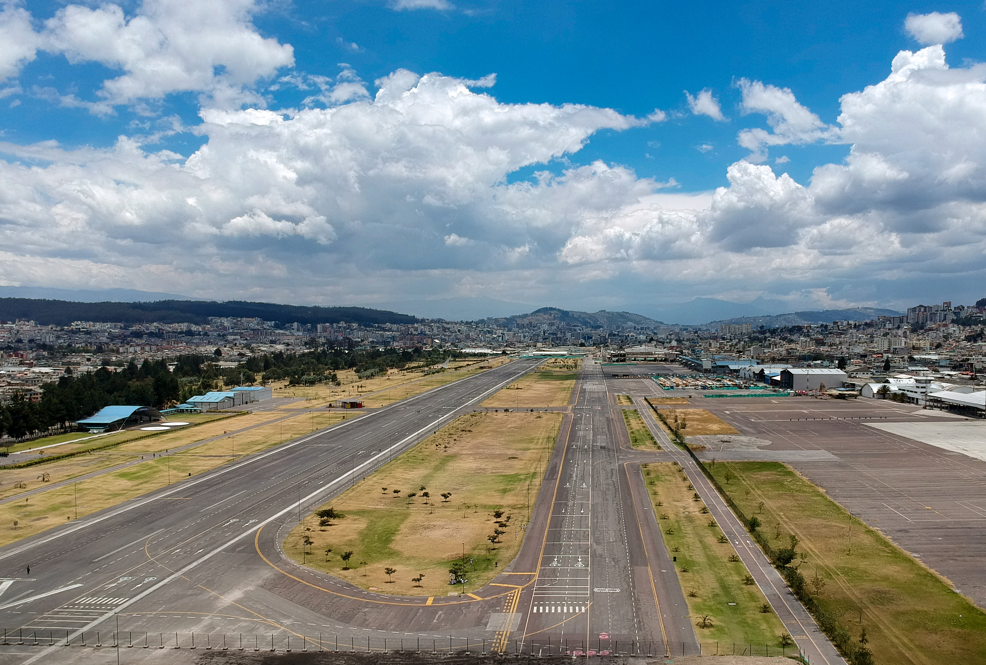 The view from Quito's old airport.
