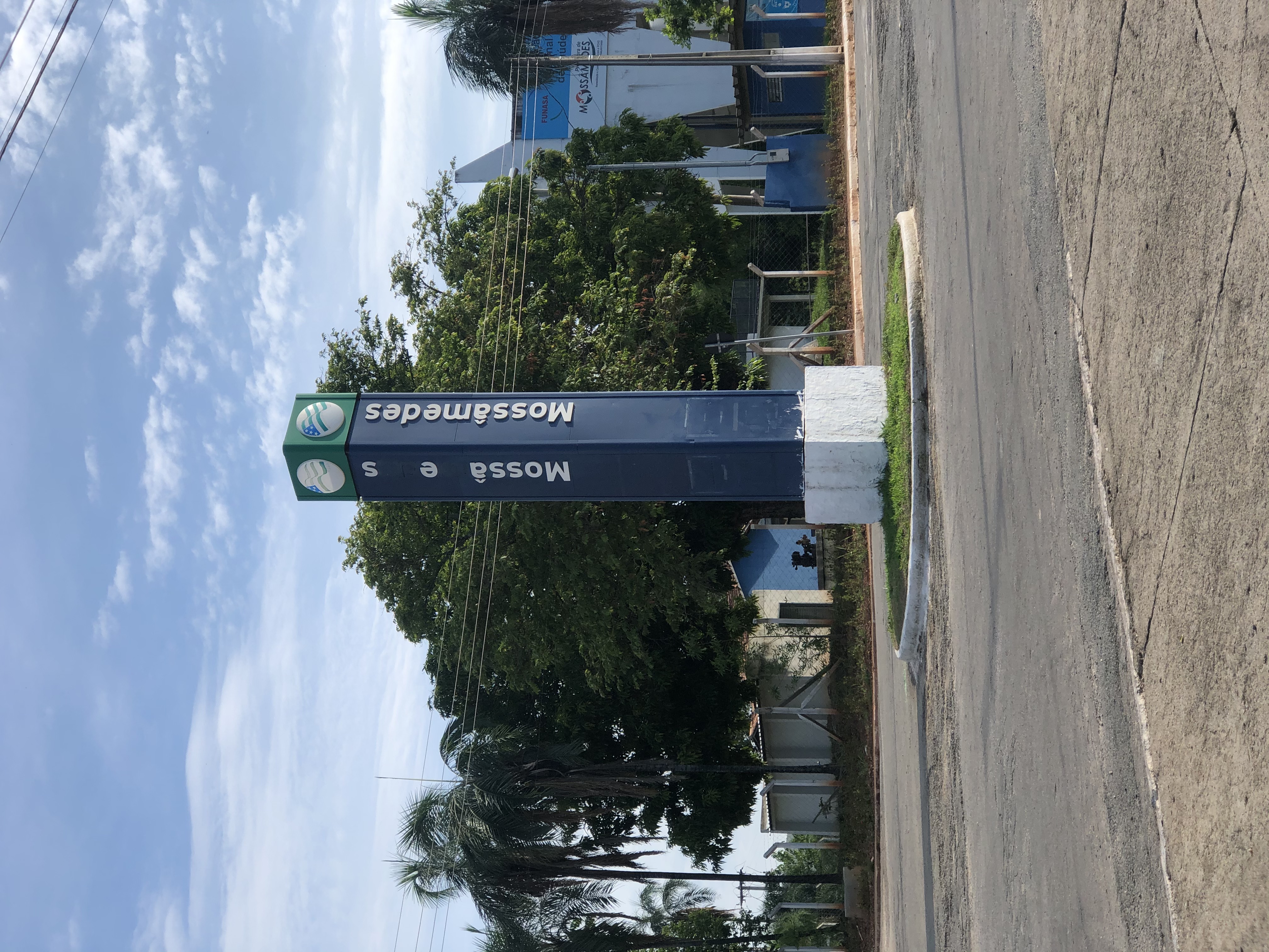 Entrada da cidade de Mossâmedes, Goiás, Brasil.