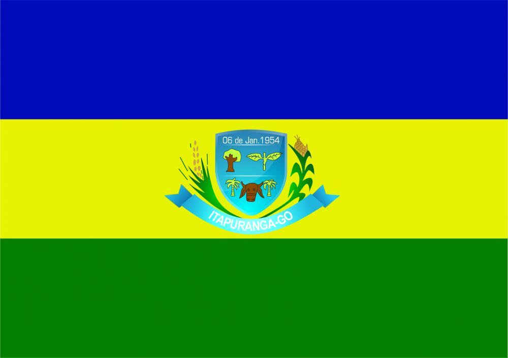 Bandeira de Itapuranga, Goiás, Brasil.