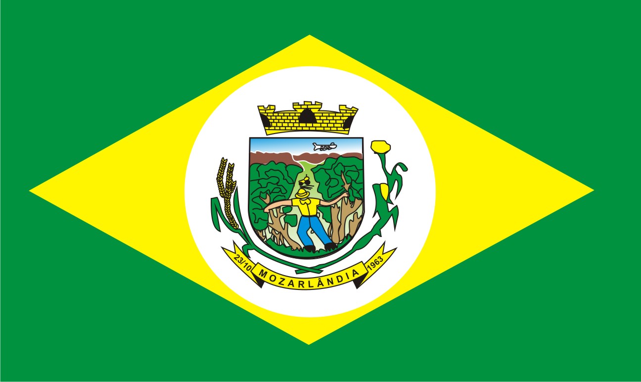 Bandeira oficial do Municipio de Mozarlândia