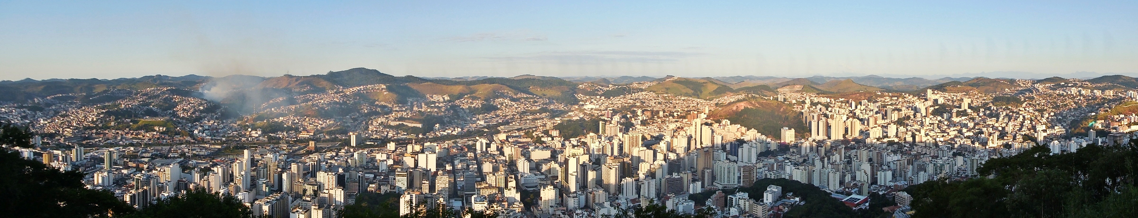 Panoramic view of Juiz de Fora, Minas Gerais, Brazil, seen from of the Morro do Imperador.