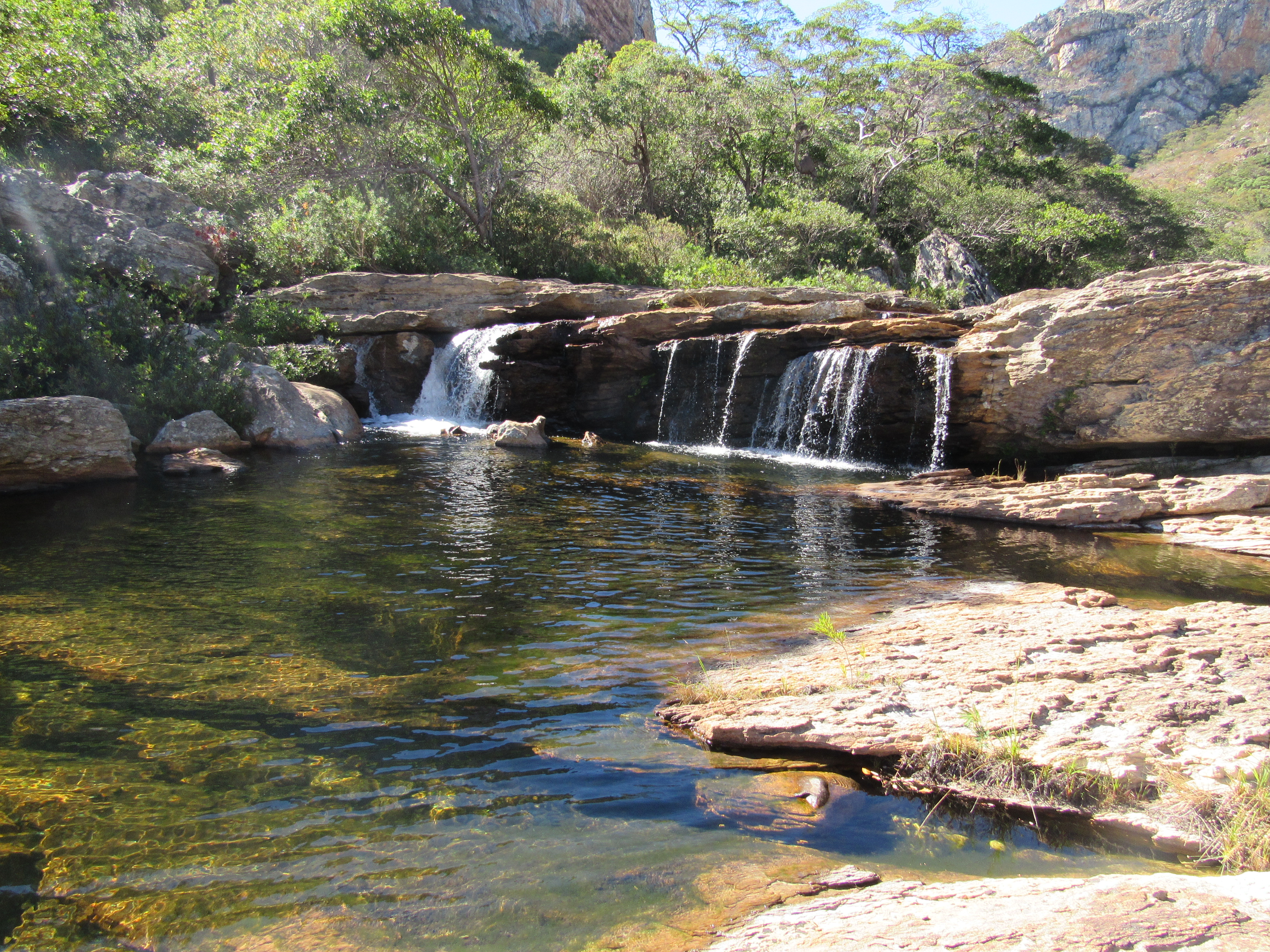 Panorama da 4ª cachoeira do Serrado no Parque estadual Serra Nova