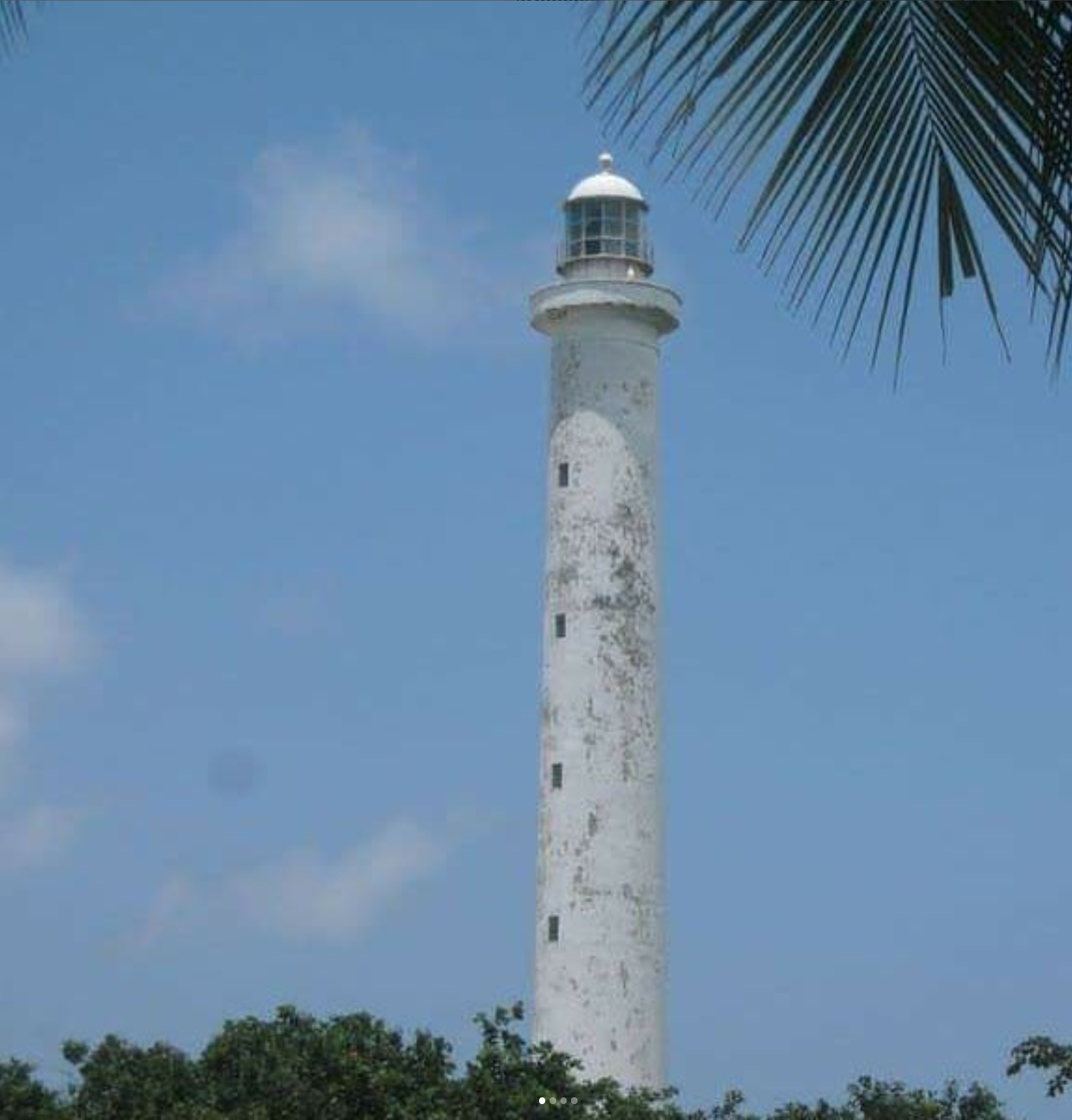 Foto do farol localizado na Ilha de Santana, Maranhão, Brasil