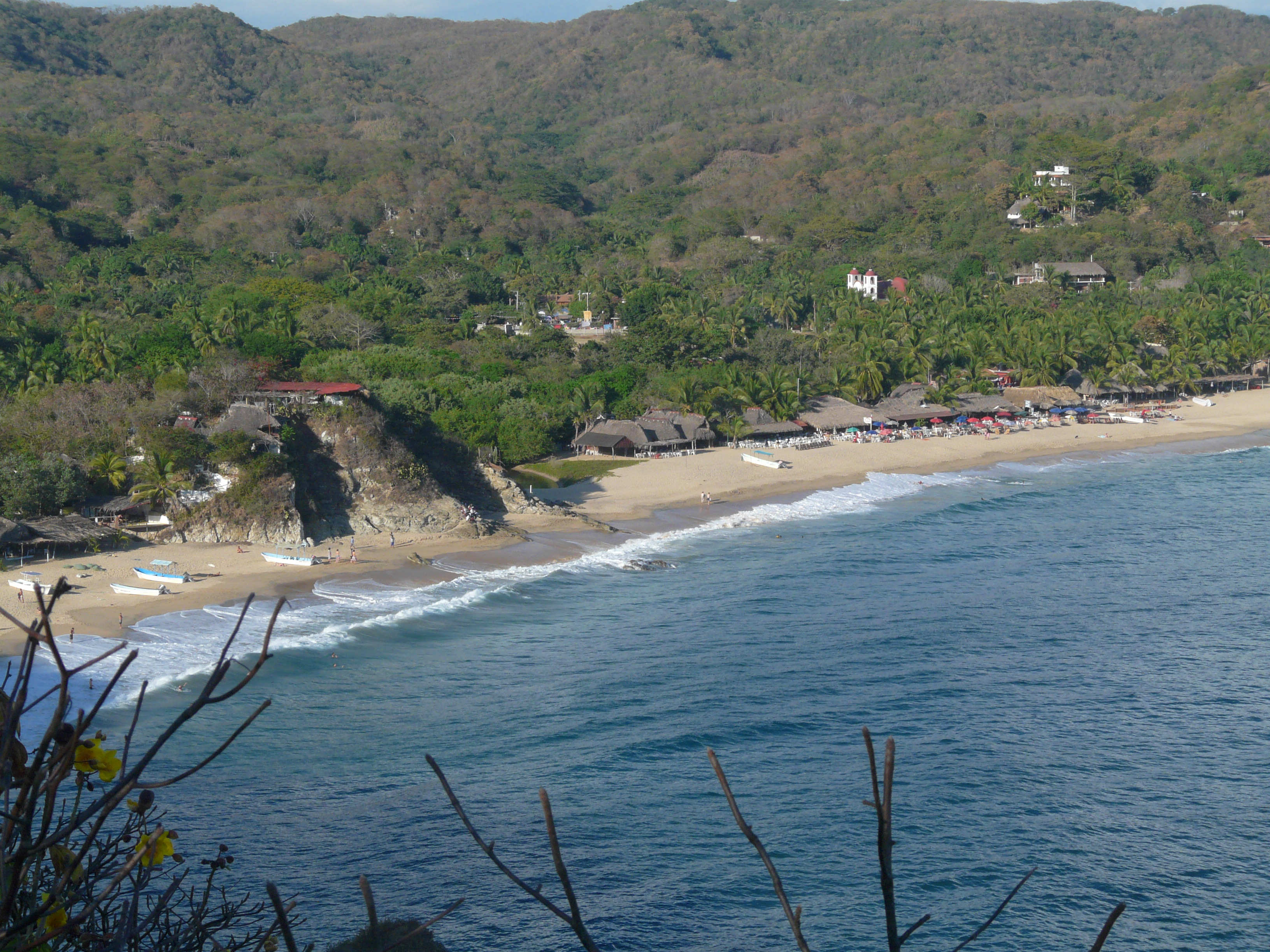View of Mazunte, Oaxaca, Mexico