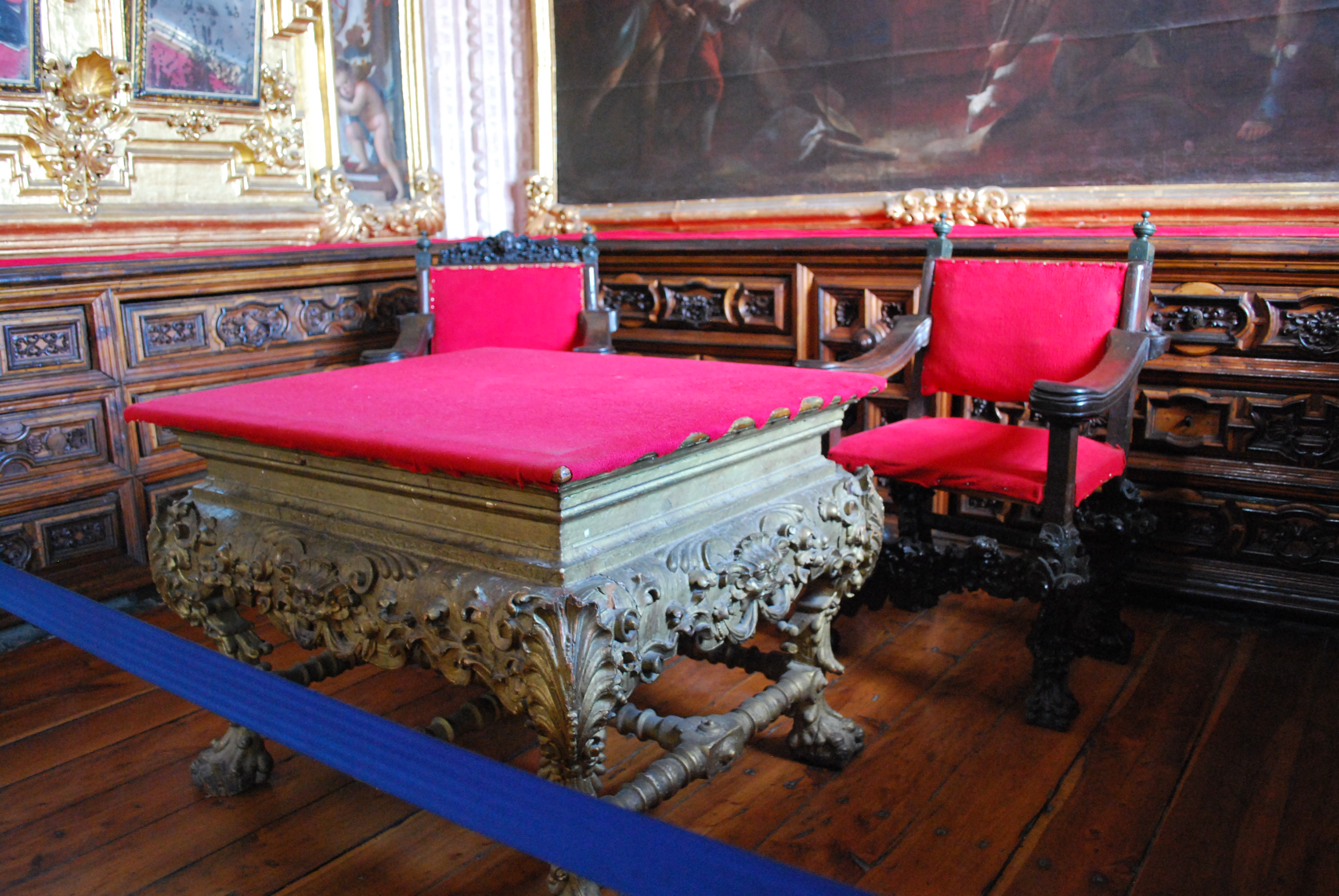 Furniture of the sacristy of the Santa Prisca Church in Taxco de Alarcón, Guerrero, Mexico