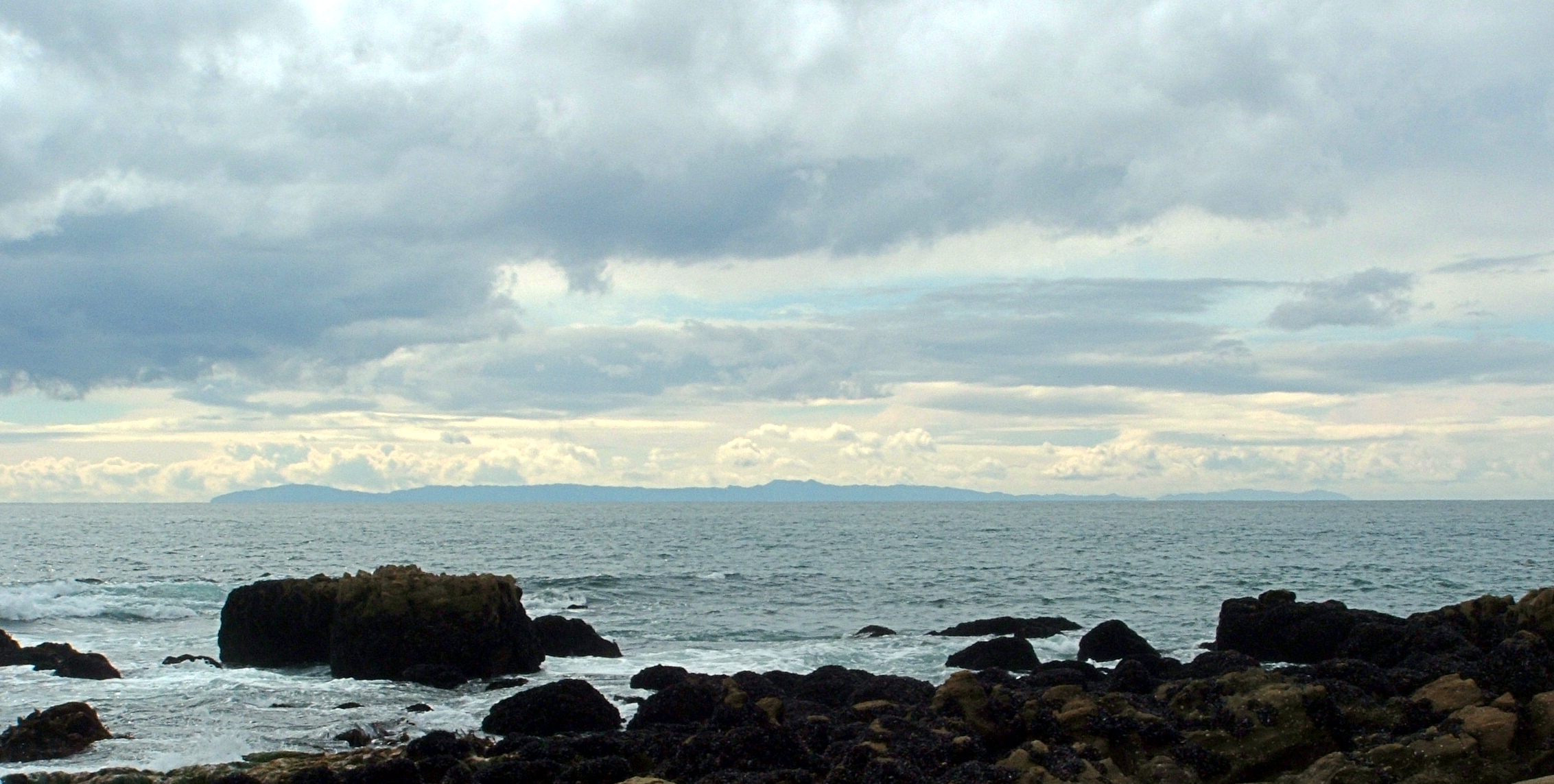 Catalina island as seen from Laguna Beach, California