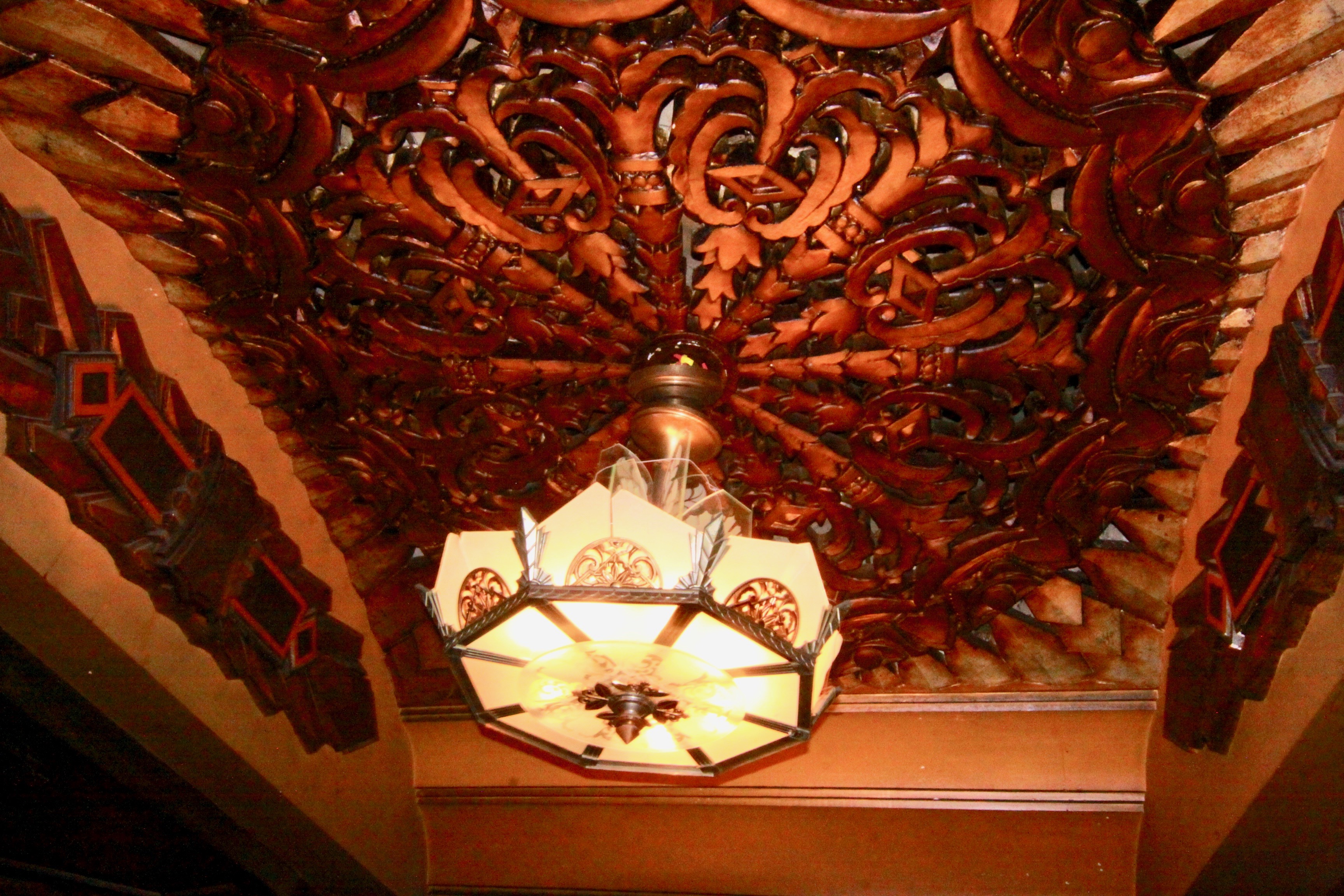 Light fixture at Warner Grand.