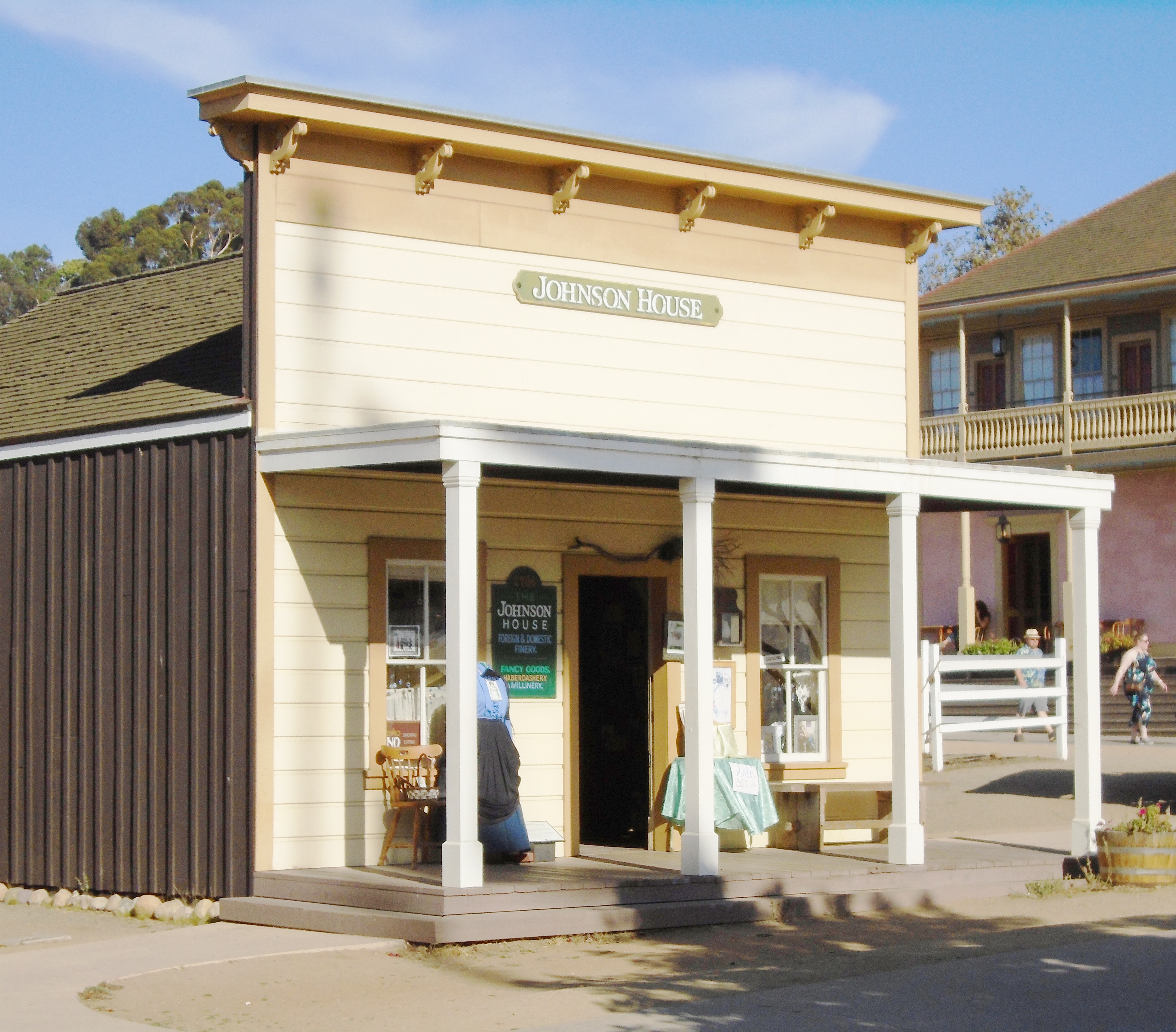 The Johnson House or Johnson Building in the Old Town San Diego State Historic Park, is a reconstruction of a mid-19th century office building which was later the house of George Alonzo Johnson.  It was a pre-fabricated building which was brought to San Diego by sea.