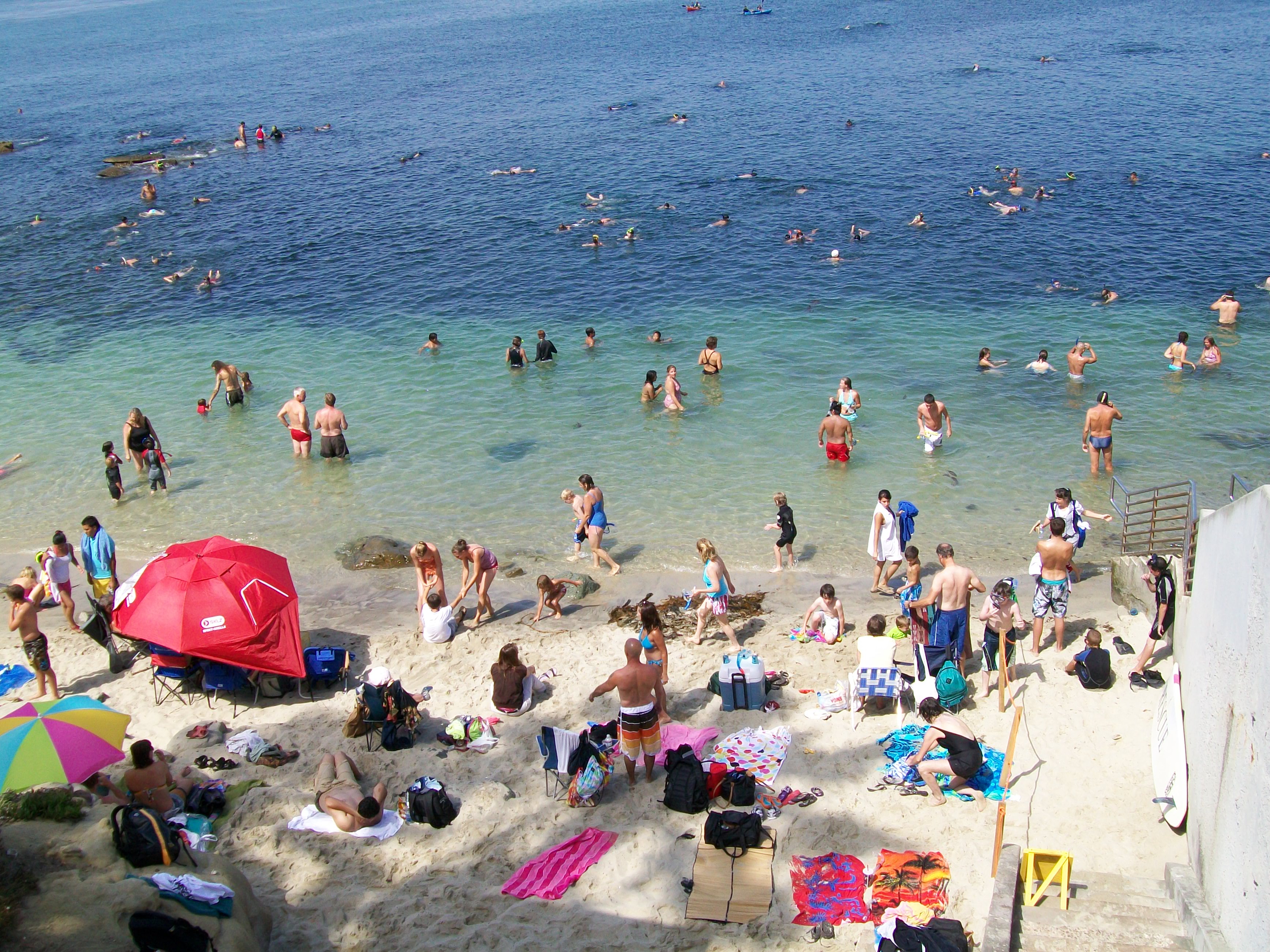 A tidal pool at La Jolla cove in San Diego California