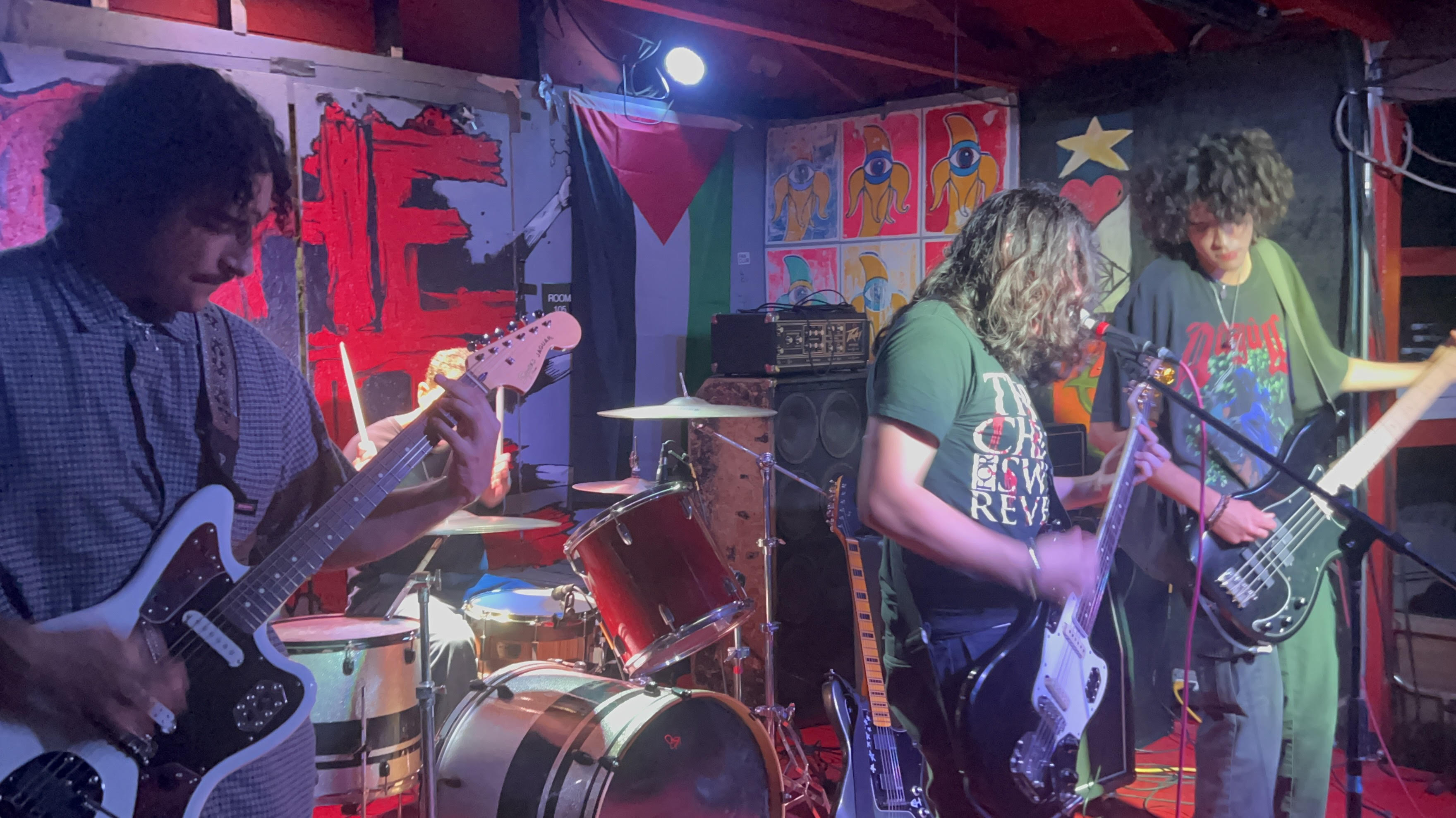 San Diego band Sledges performing at the Che Cafe, 2024
