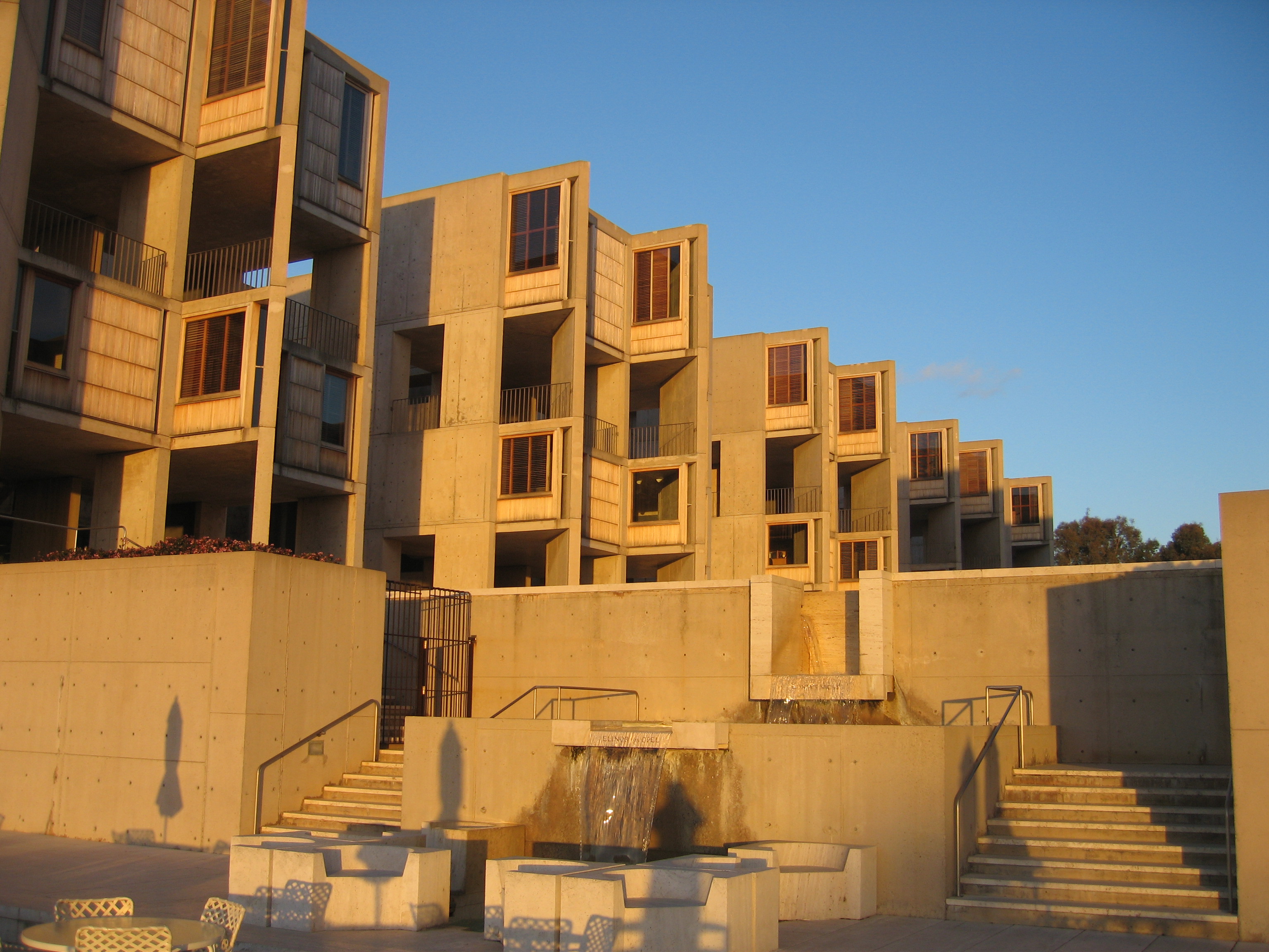 Salk Institute interior courtyard