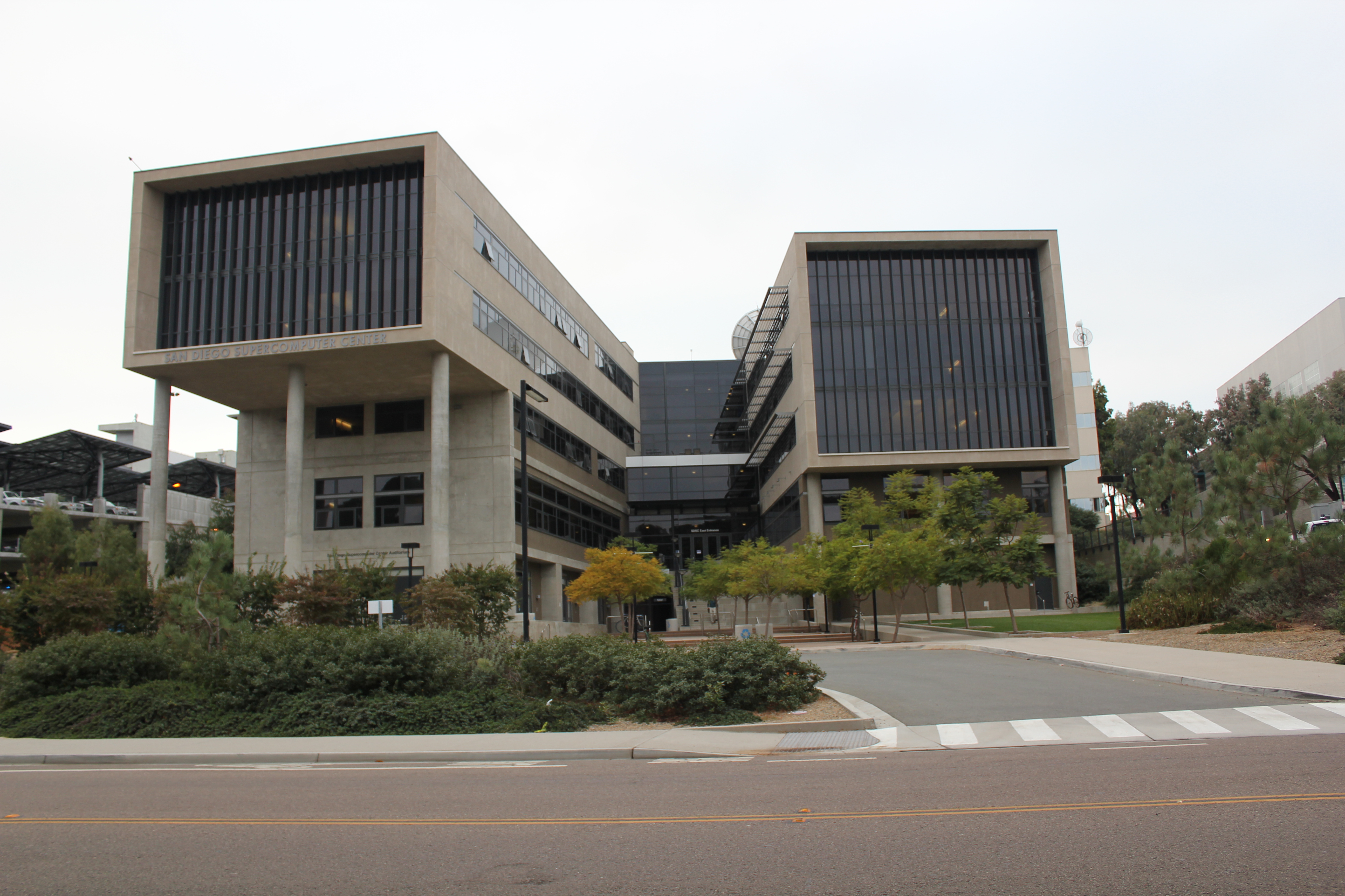East wing of the San Diego Supercomputer Center.