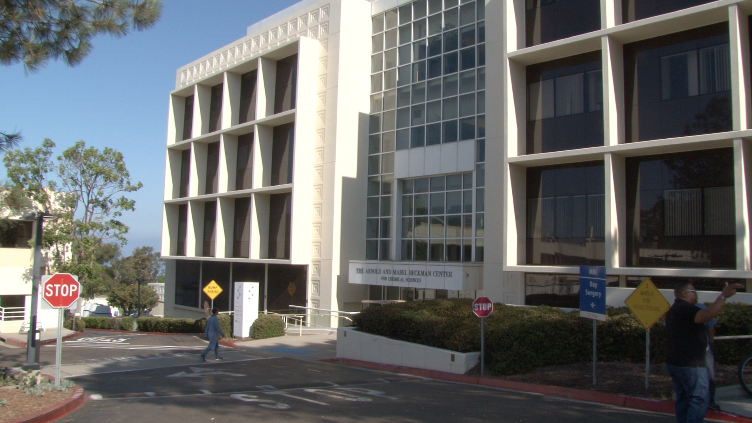 The exterior of The Scripps Research Institute's Beckman Center for Chemical Sciences in La Jolla, CA