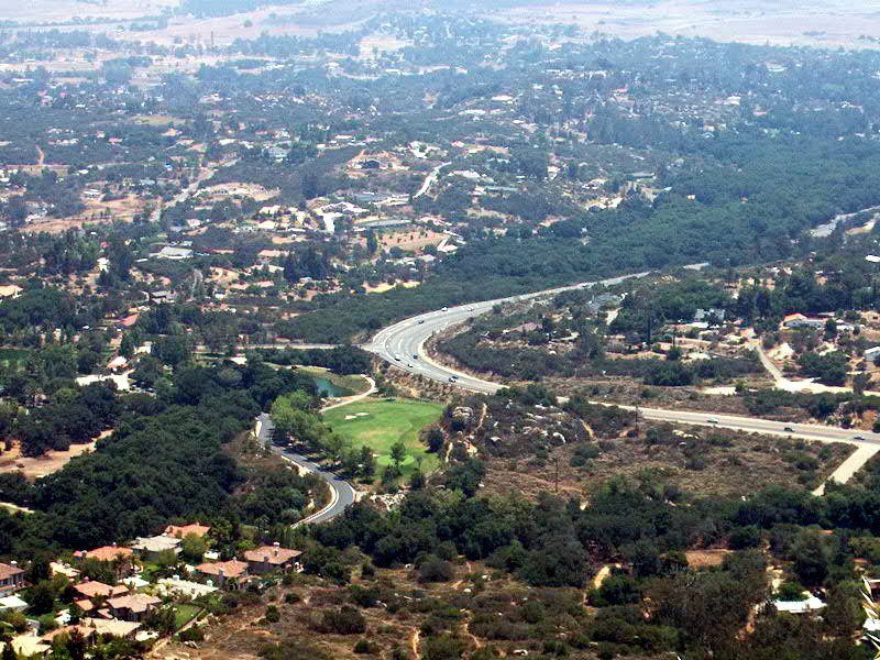 State Route 67 south of Ramona.
Public domain image.