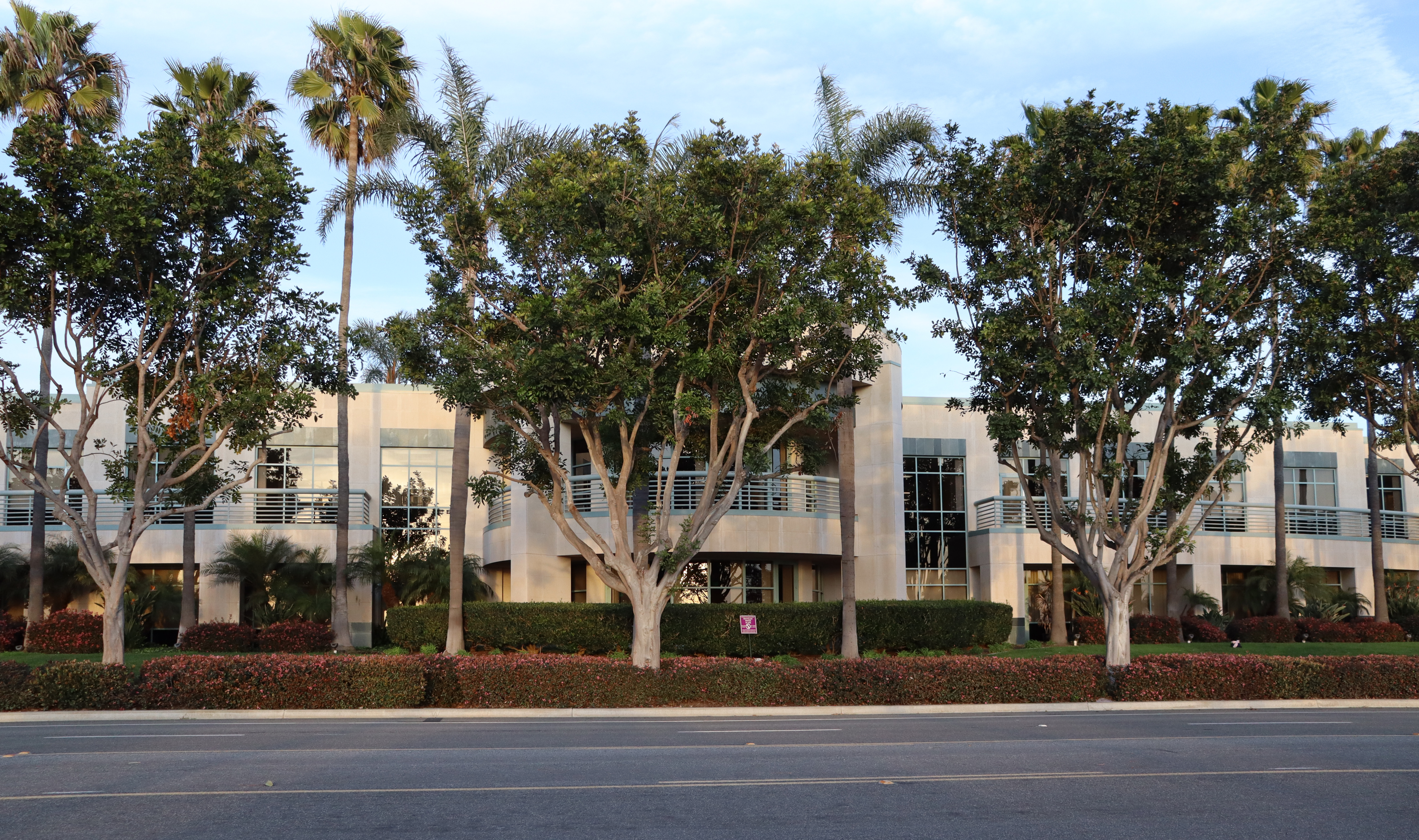 At the time this photograph was taken, this office building at 5790 Armada Drive in Carlsbad, California was home to the headquarters of the National Association of Music Merchants. Photographed by user Coolcaesar on February 15, 2025.
