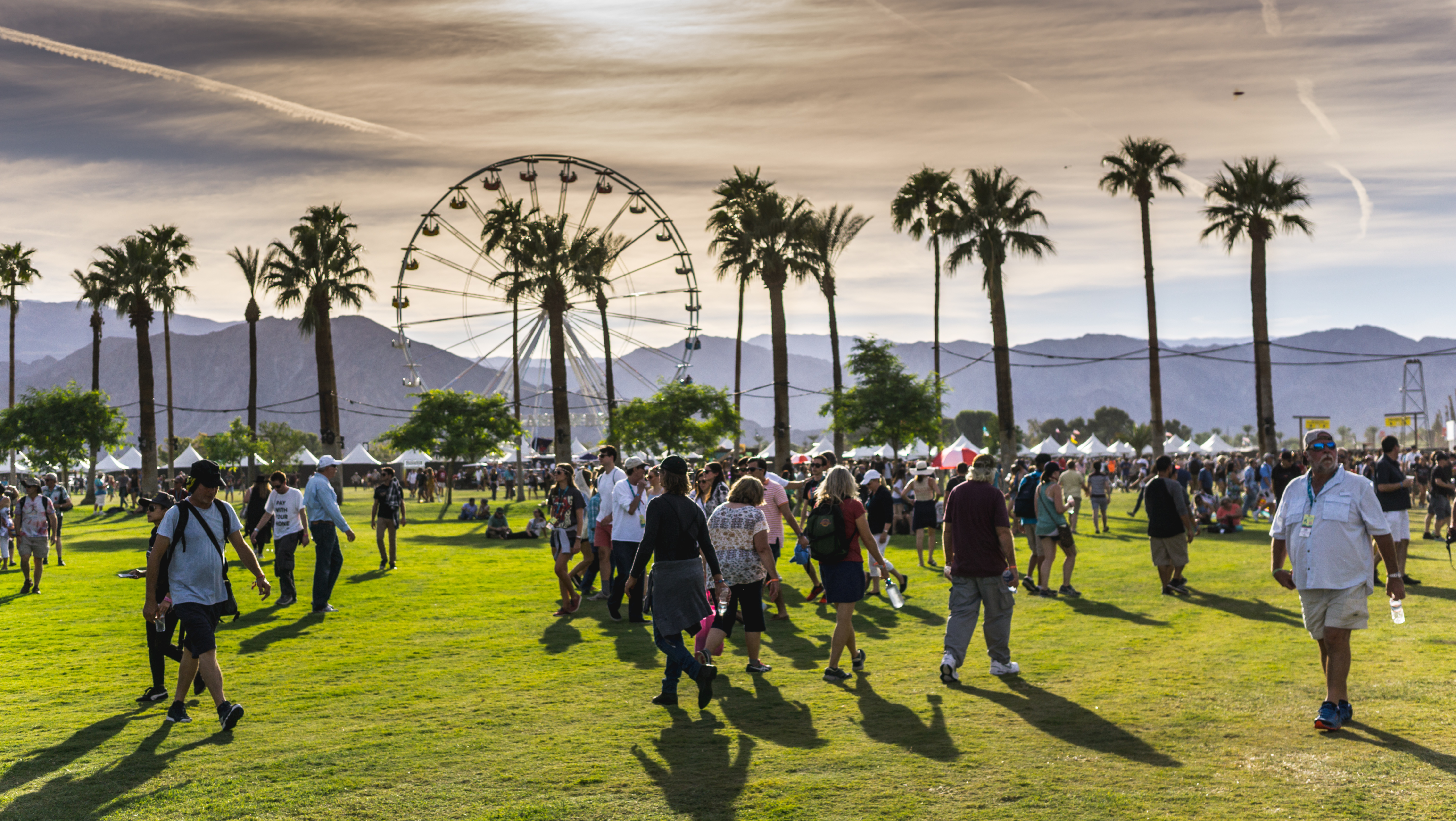 From the music festival Desert Trip, held at the Empire Polo Club
