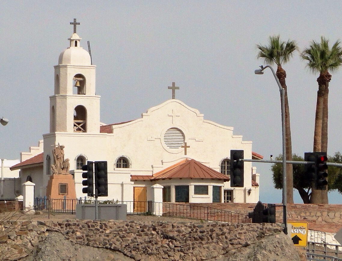 Saint Thomas Yuma Indian Mission located in Winterhaven, California, overlooking Yuma, Arizona