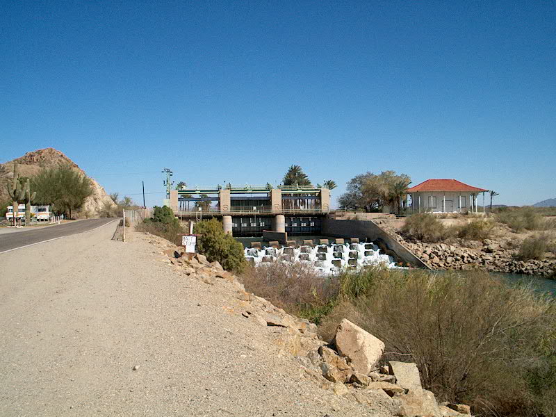 The Laguna Diversion Dam from downstream side.