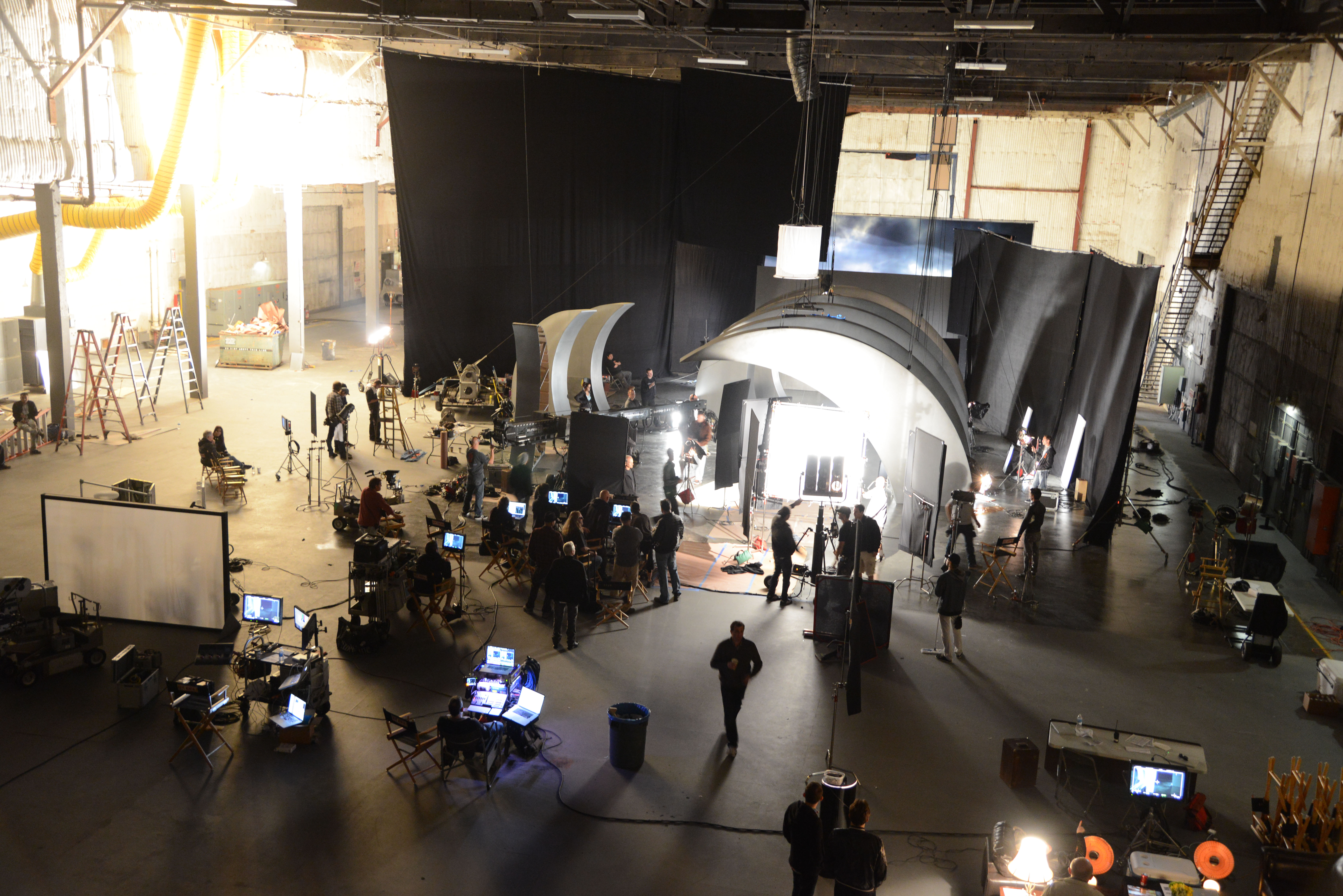 The Culver Studios commercial in progress.