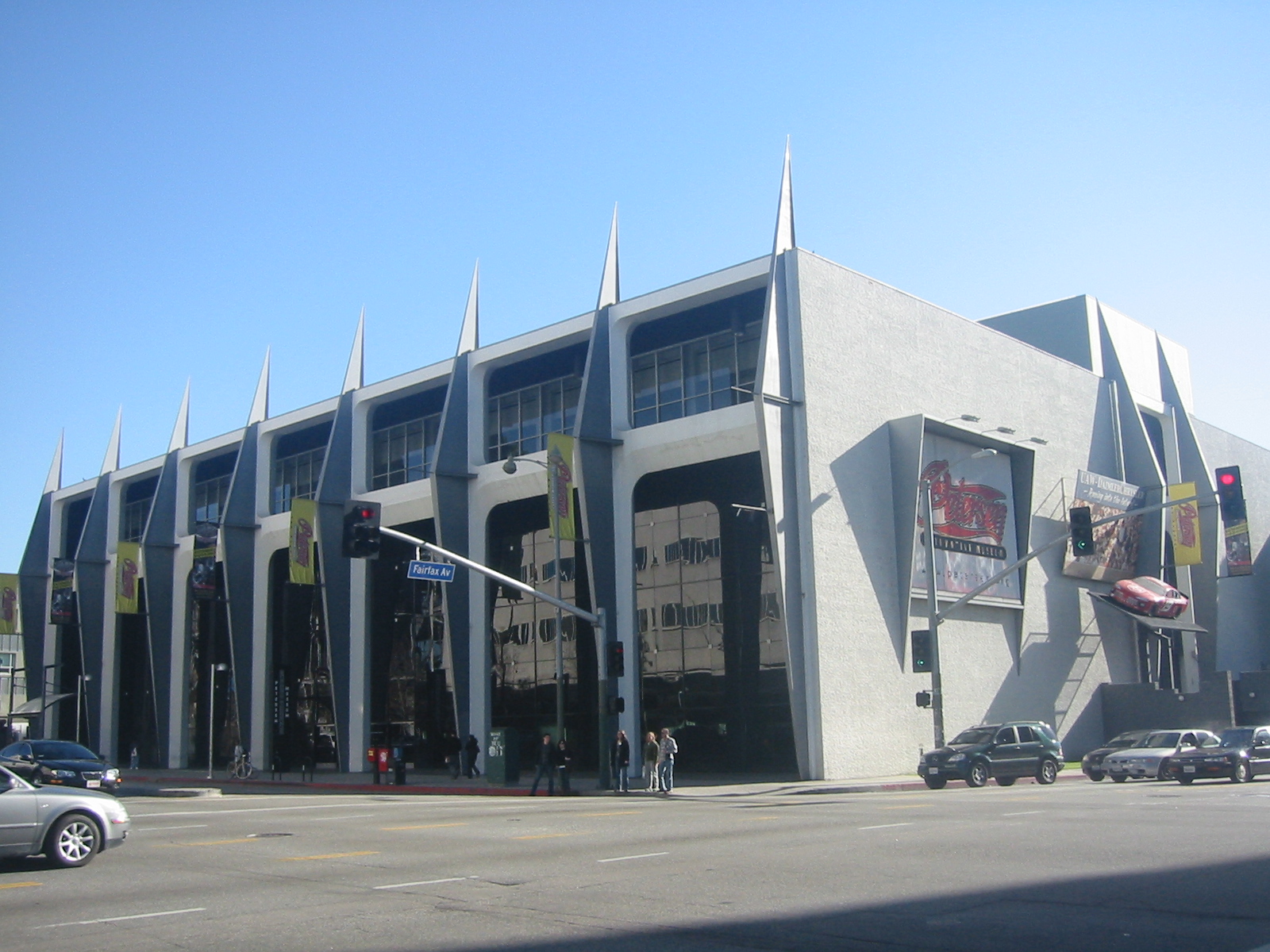 Peterson Automotive Museum — on Wilshire Boulevard at Fairfax in Los Angeles.
At the western end of the Miracle Mile, across from LACMA.