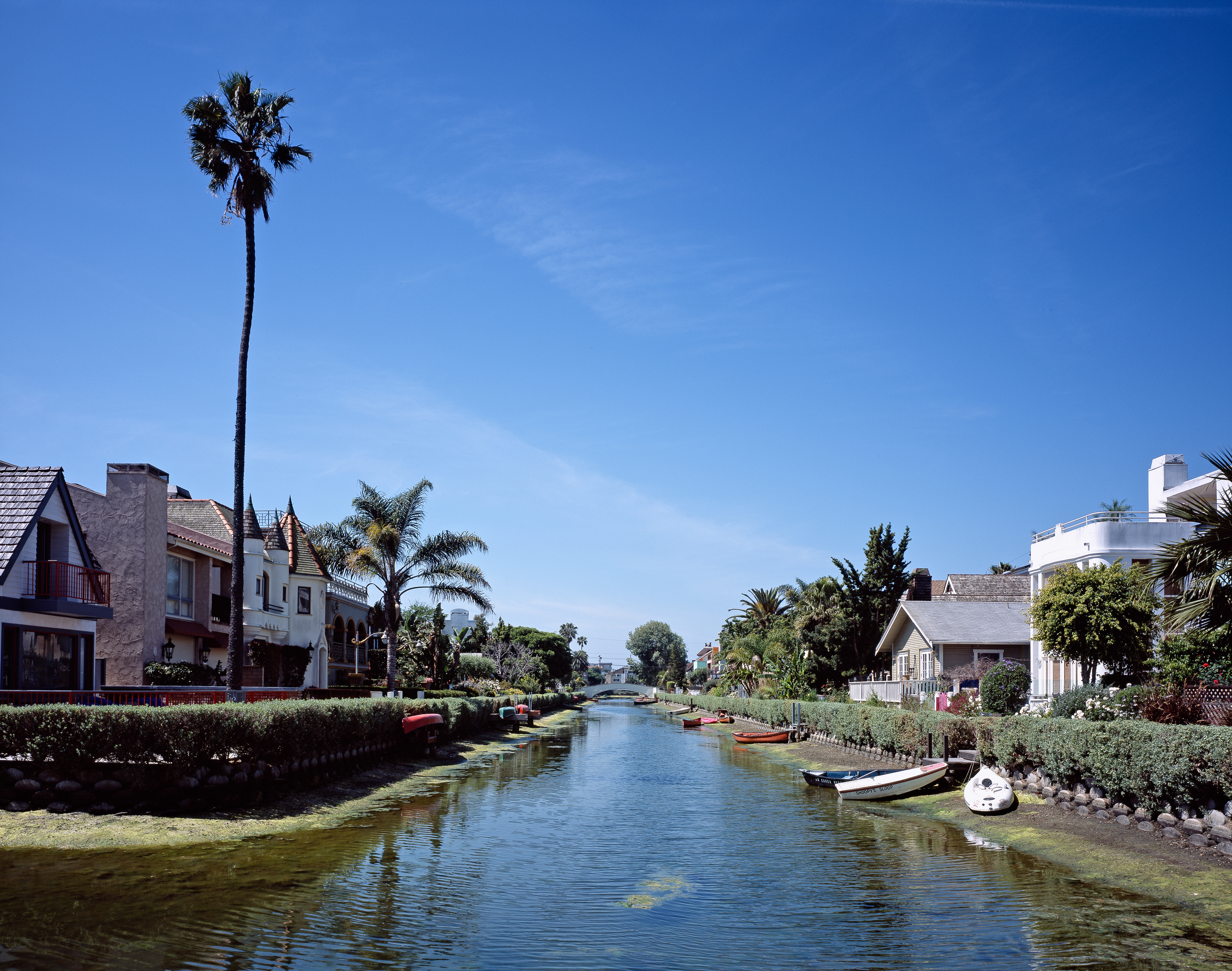 Photograph by Carol M. Highsmith of canals in Venice, a section of Los Angeles.