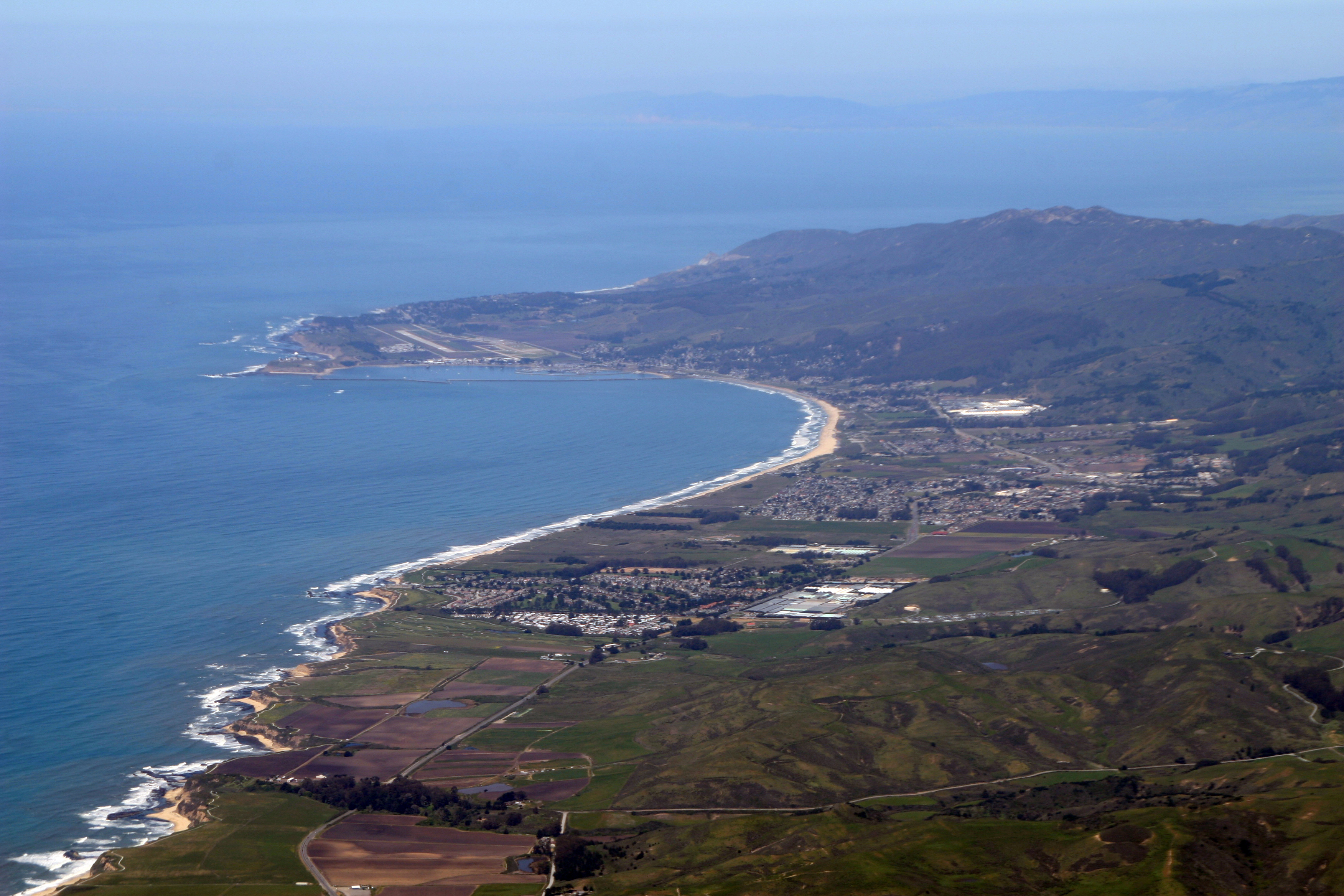 Pillar Point and Half Moon Bay.