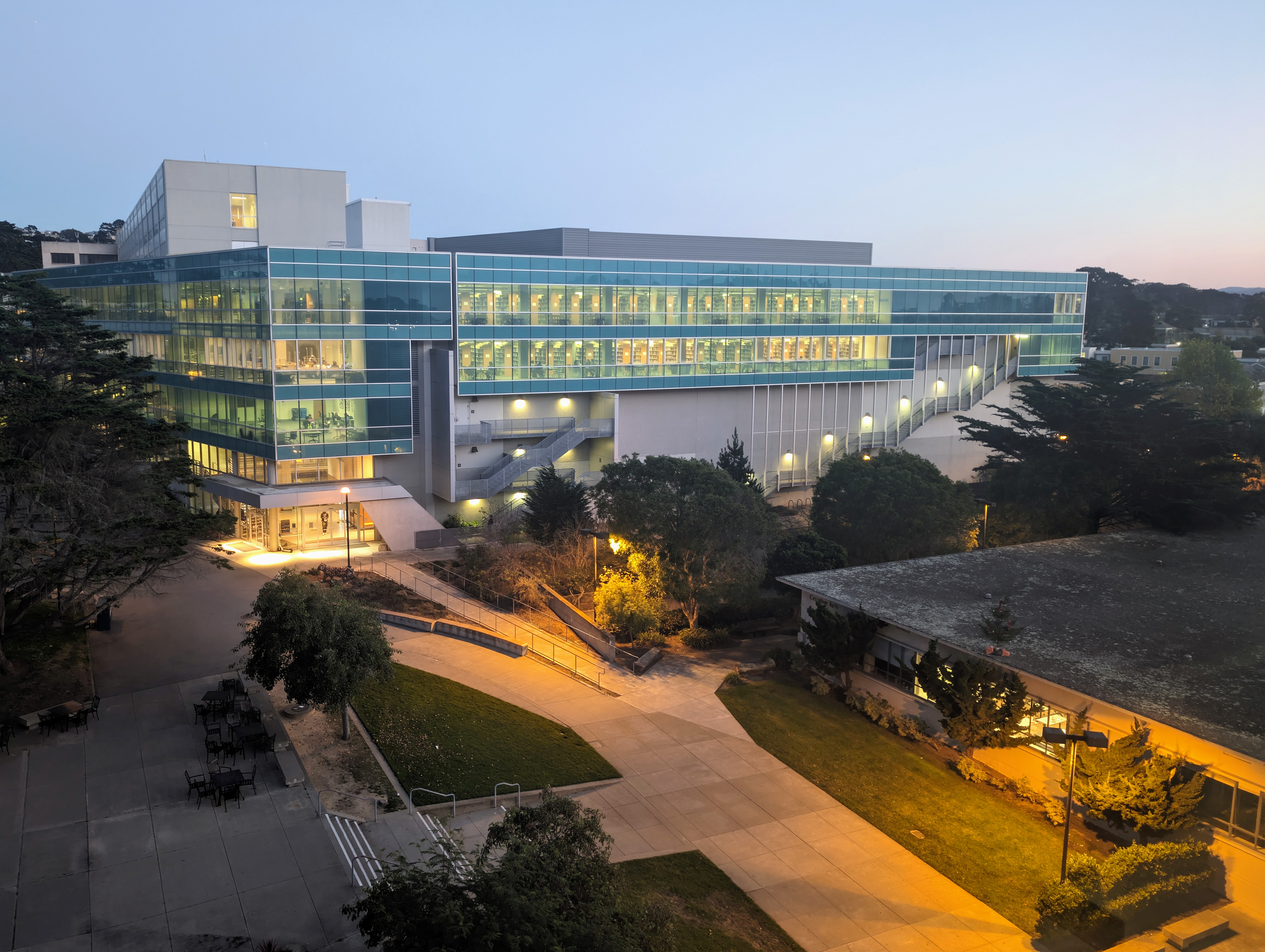 The J. Paul Leonard Library at San Francisco State University on November 28, 2023