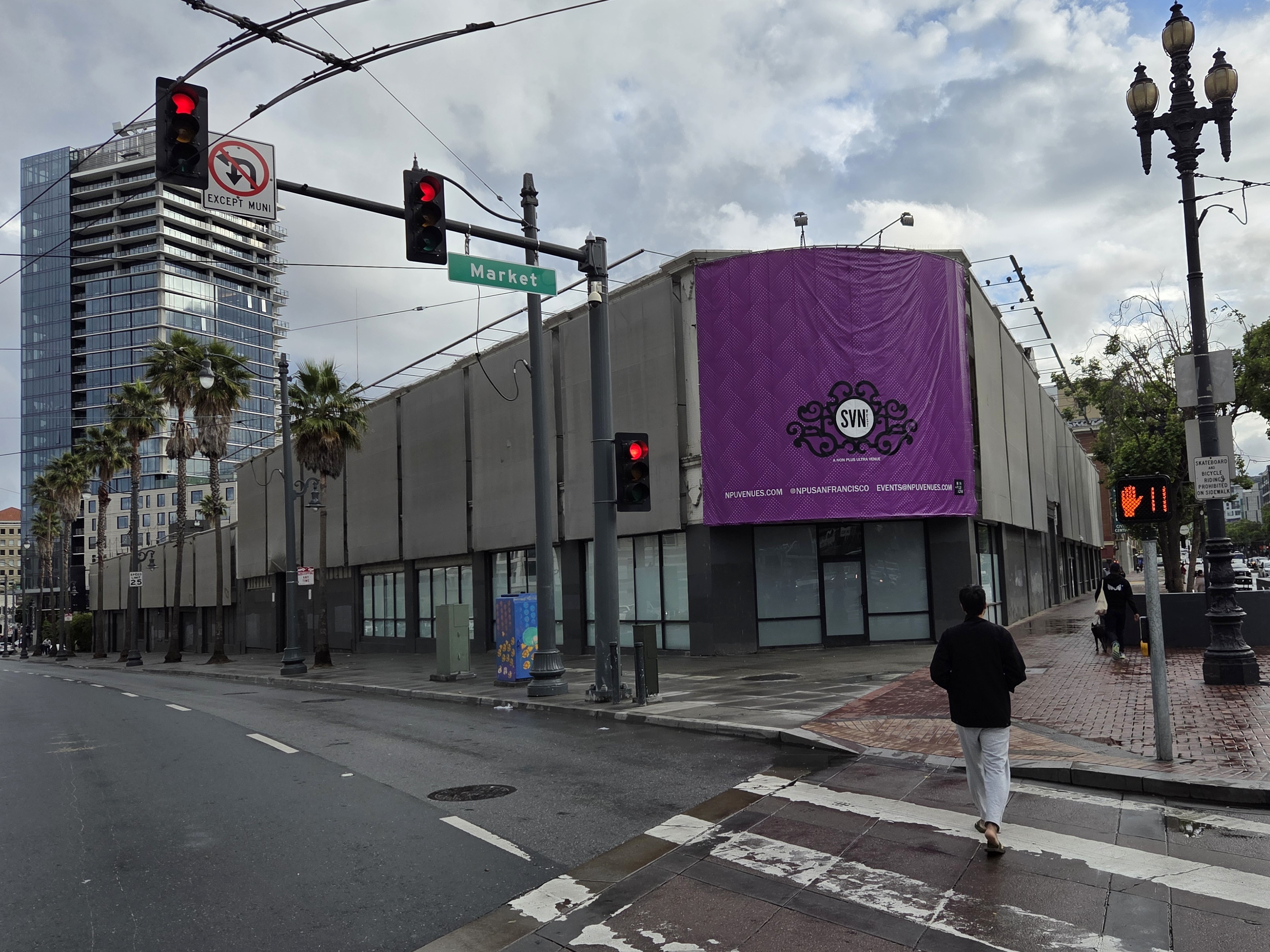 SVN West in the former Fillmore West building seen in April 2026