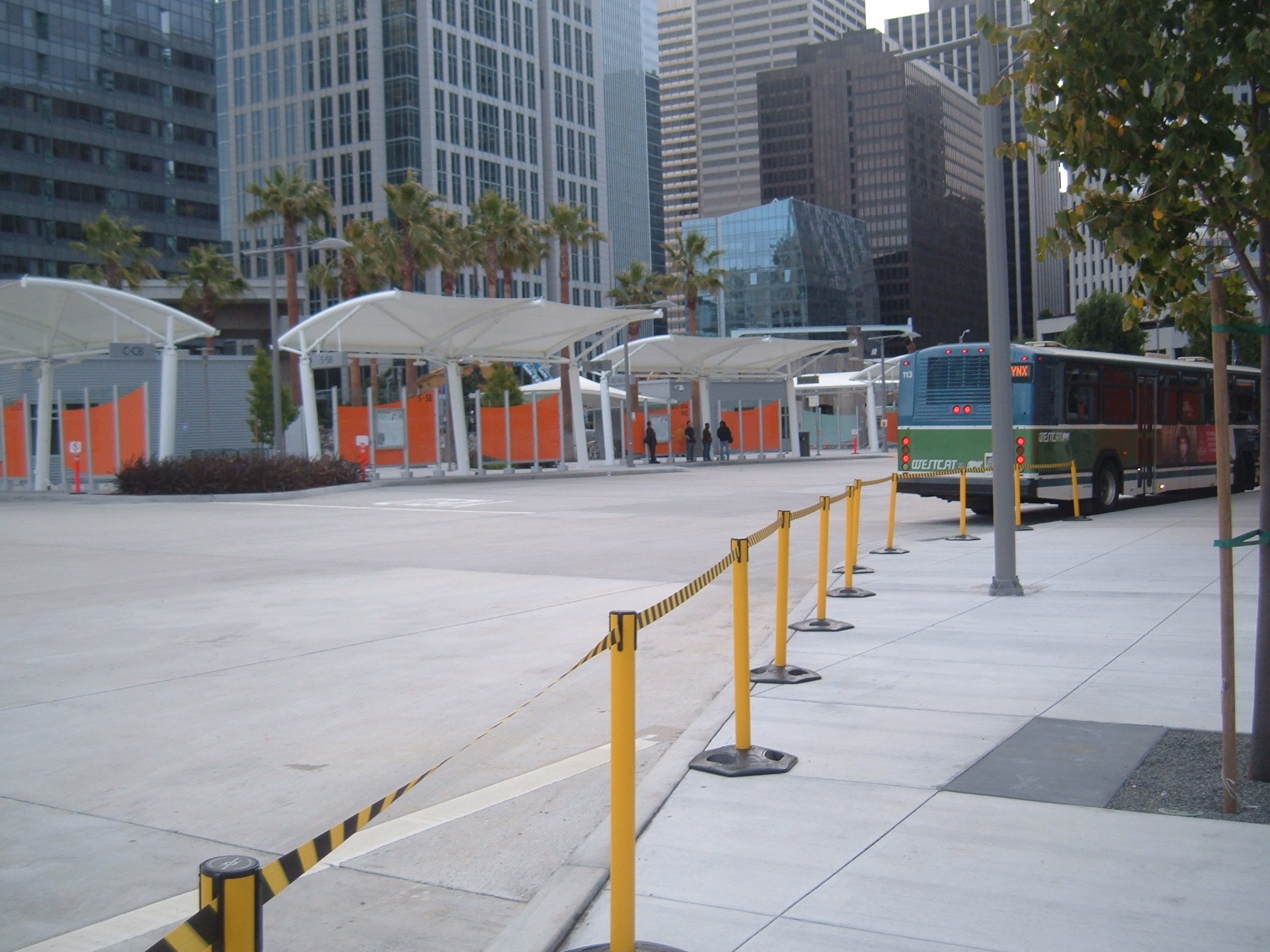 Temporary Transbay Terminal in San Francisco.