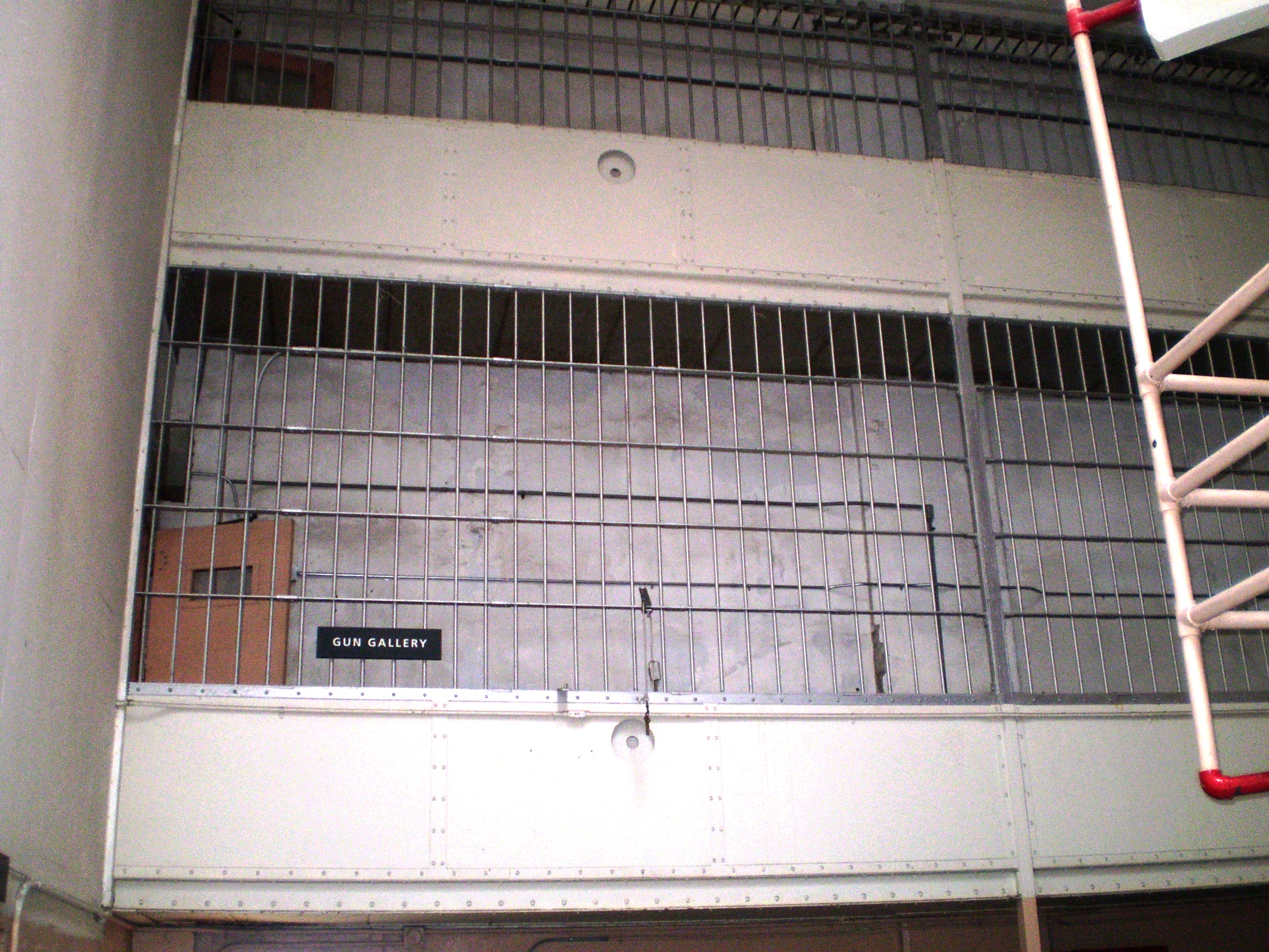 "Gun gallery" on Alcatraz Island