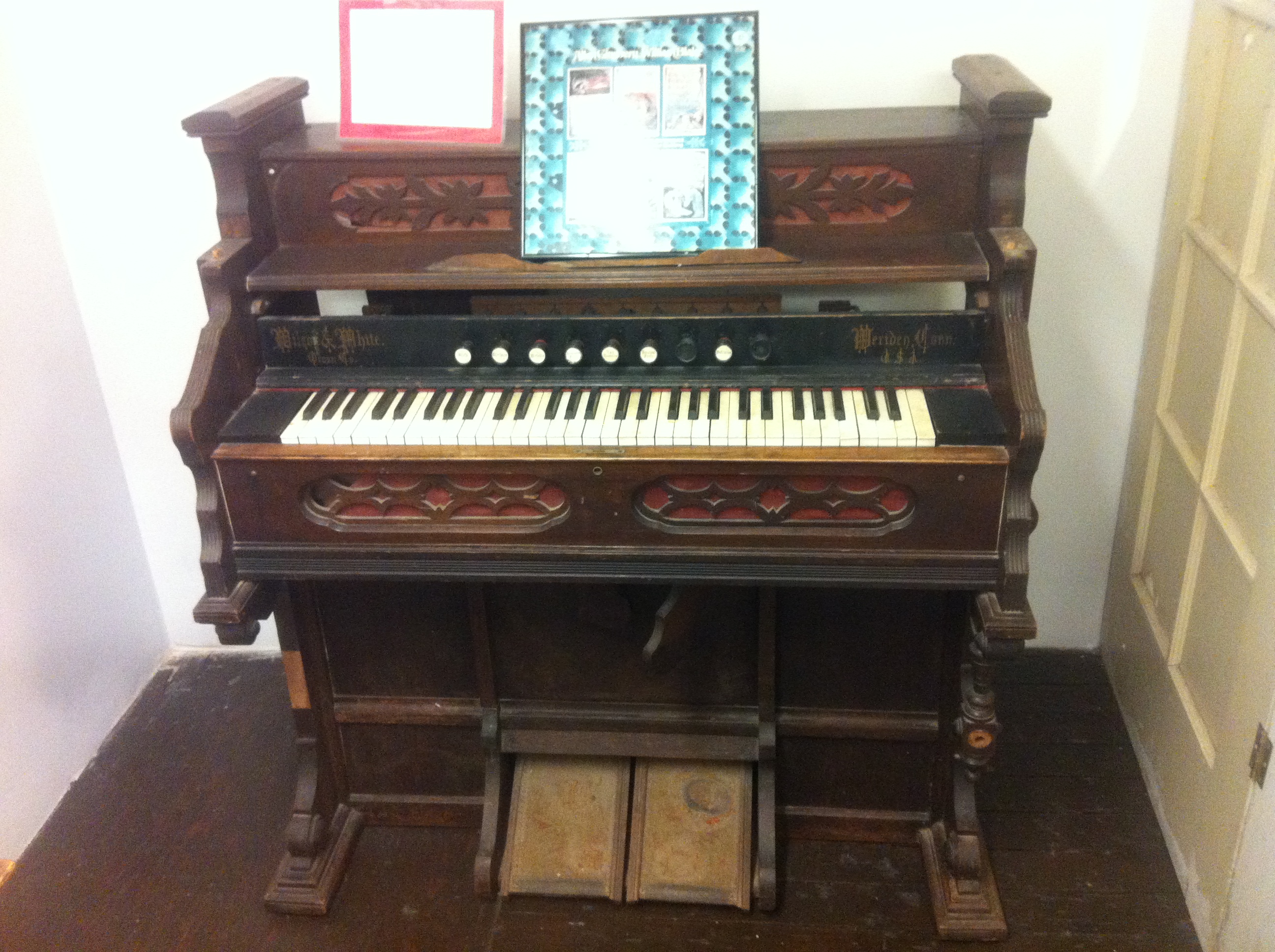 IMG_6428

Quotation

Allen Ginsberg's Organ
Allen Ginsberg kept this organ in a cabin he
once on owned called “Bedrock Mortar” next
door to Gary Snyder's place in Nevada City.
Allen had a similar organ to Cherry Valley,
New York which he used to write the music
for his tribute album to William Blake's
“Songs of Innocence and Experience”.

The organ in Cherry Valley was sold at
auction bey Satheby's. This organ is on loan
to The Beat Museum from Eva Soltes.