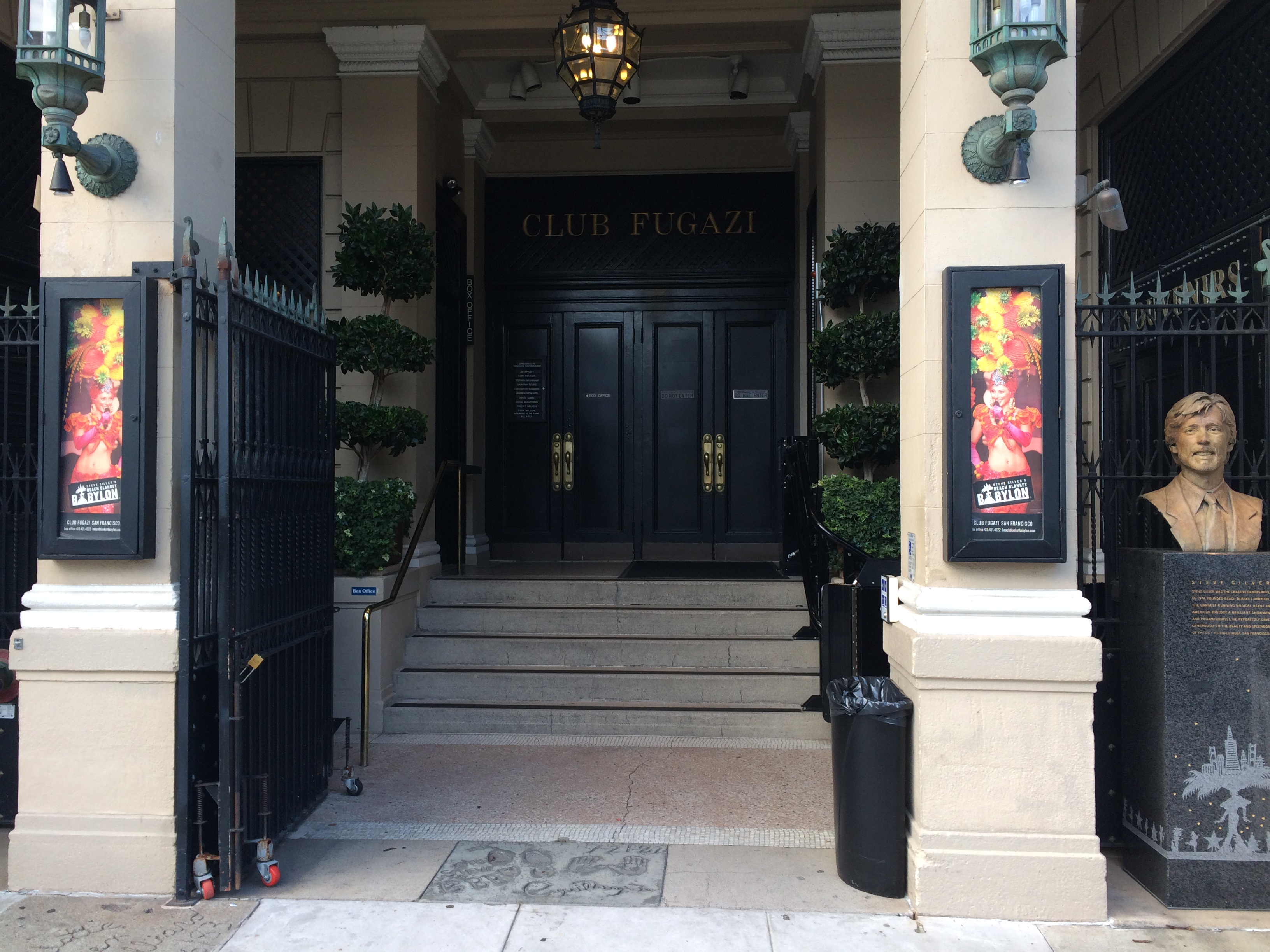 The entrance to Club Fugazi in San Francisco