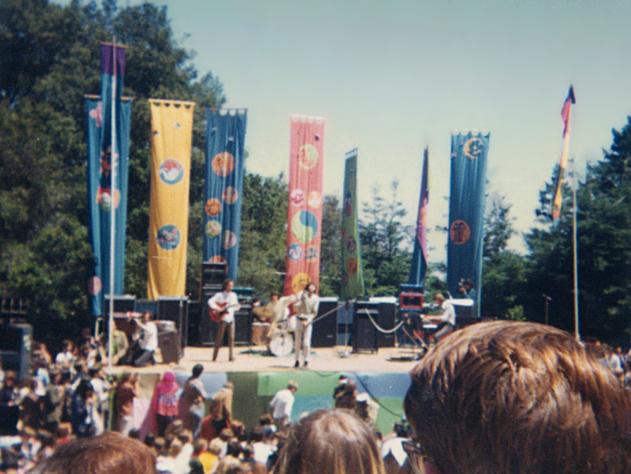 The Doors performing at Fantasy Fair and Magic Mountain Music Festival, Mount Tamalpais, Marin County, California, United States