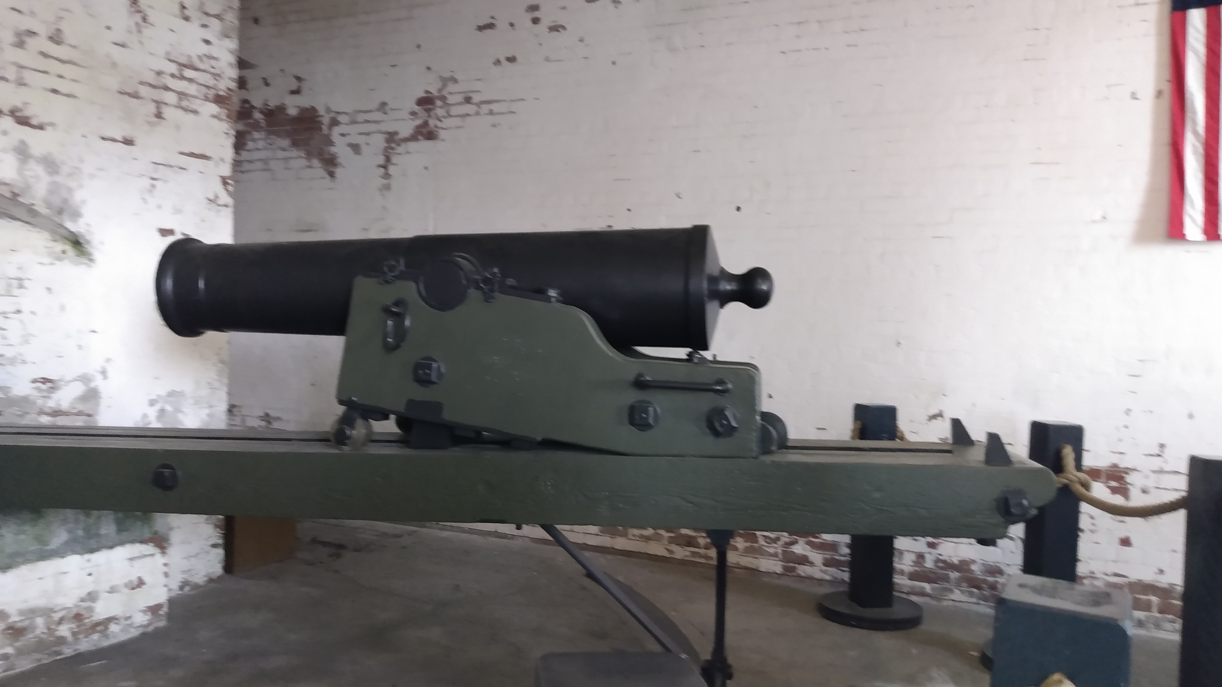 Cannon that was used at Fort Alcatraz. It is on display today at Alcatraz Island.