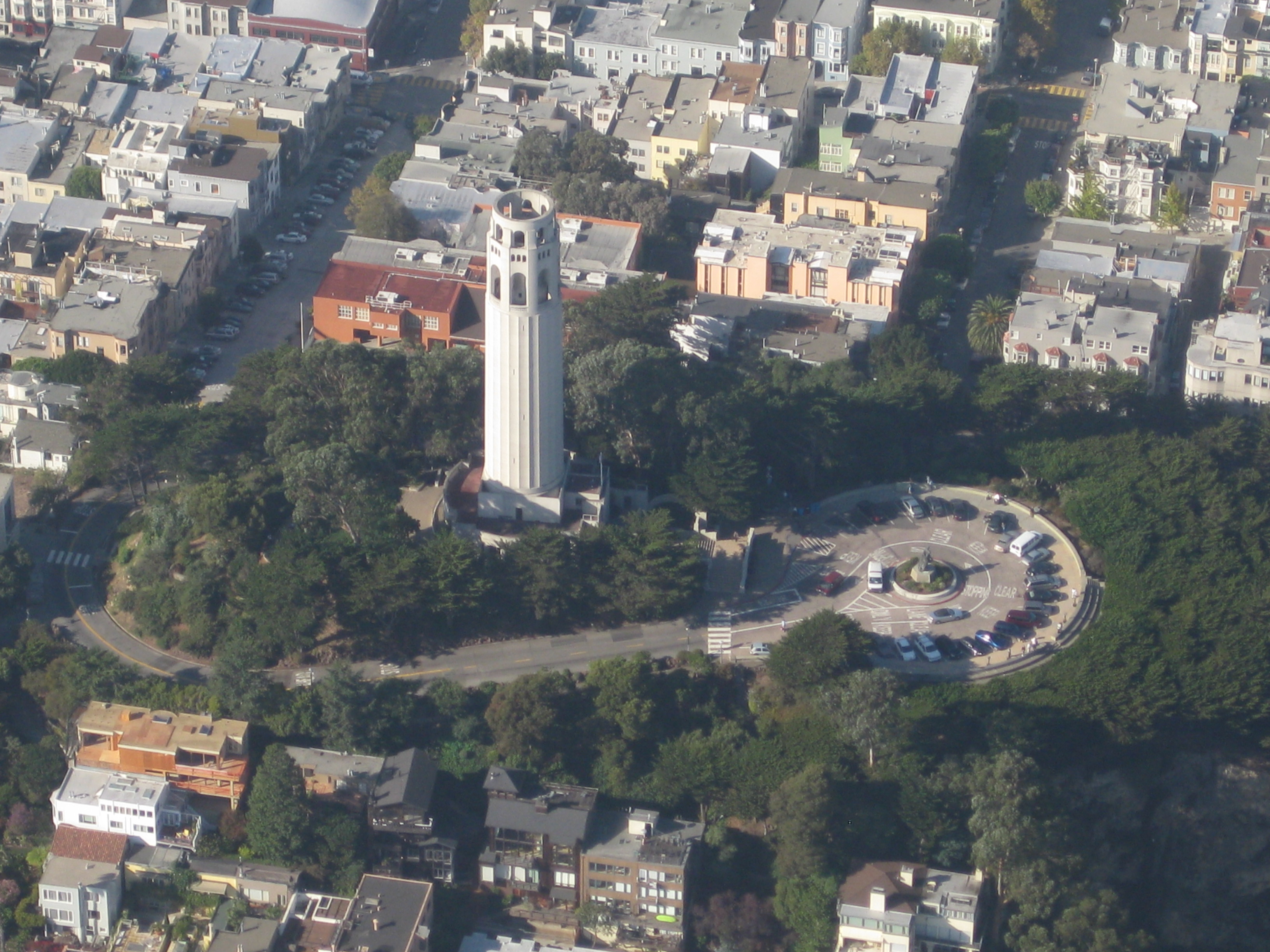 Oblique aerial of Coit Tower