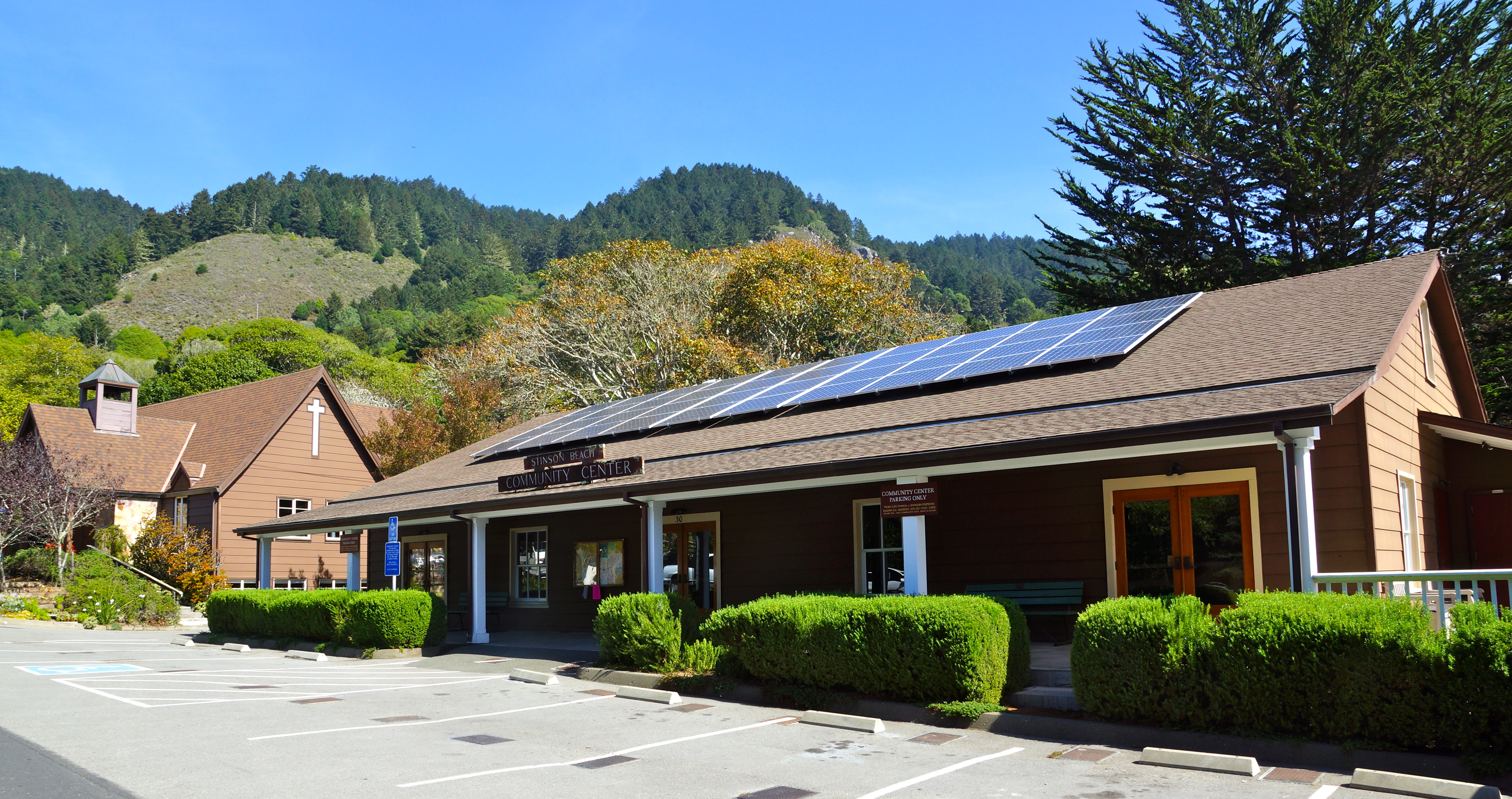 California (Stinson Beach),  United States: Church and community Center