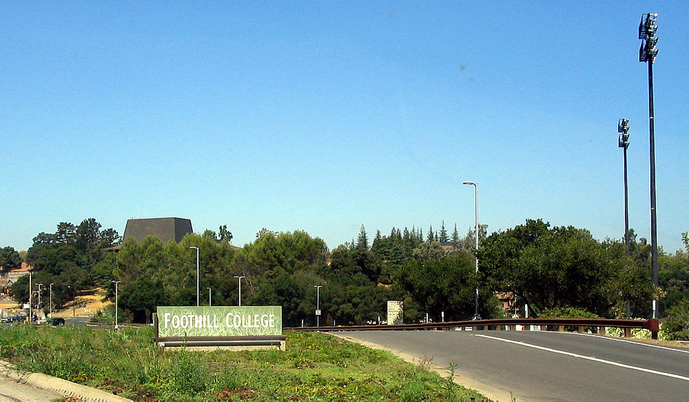 Entrance to Foothill College, a community college in Los Altos Hills.