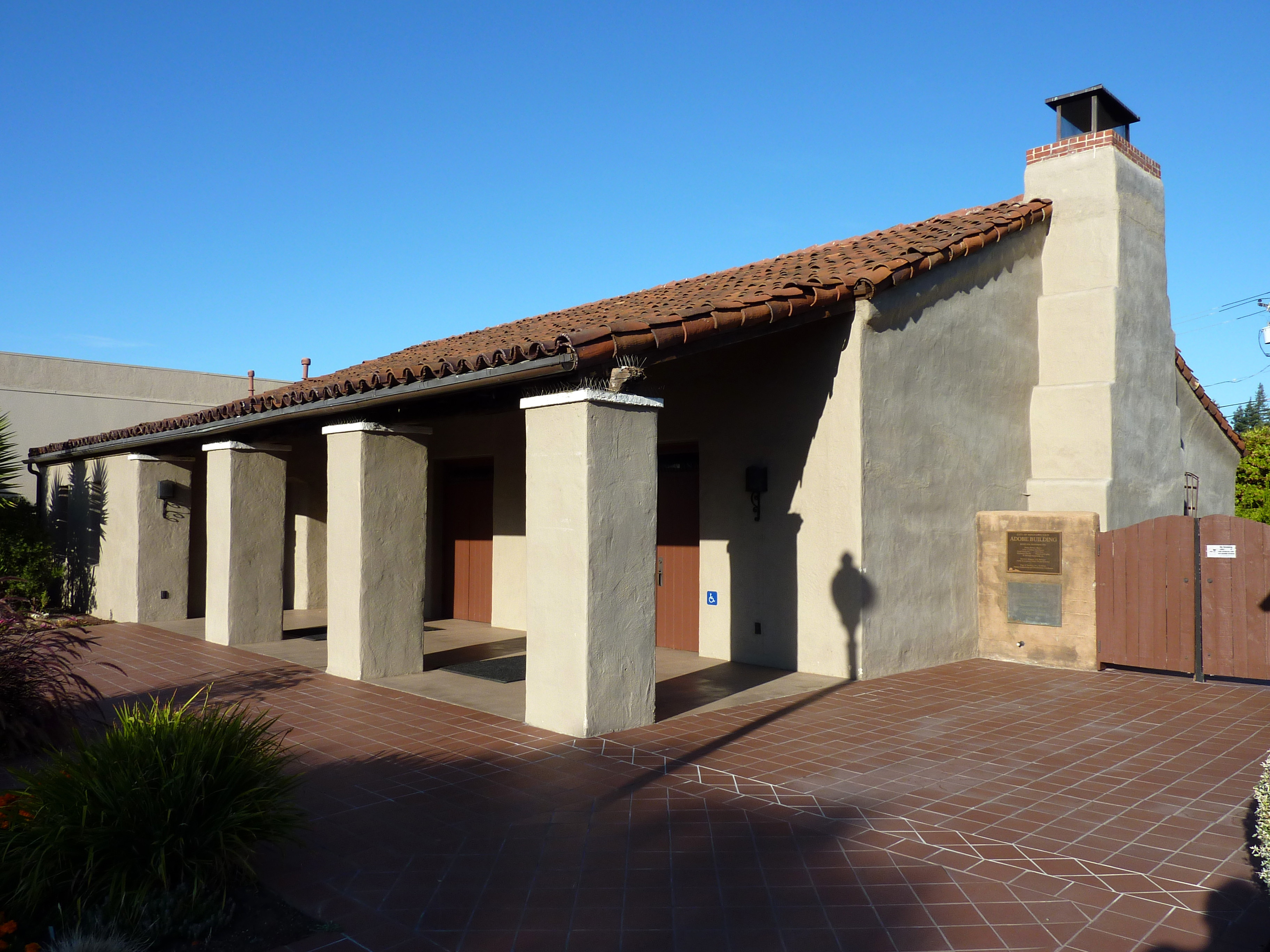Historic Adobe Building,  Mountain View, California, USA.