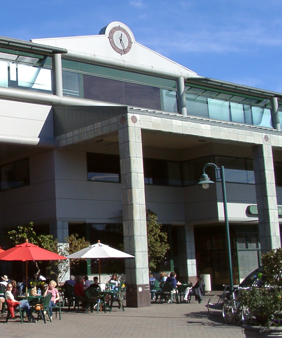 Cafe Borrone, adjacent to Kepler's Books in the Menlo Center, is a popular lunch spot in downtown Menlo Park.
