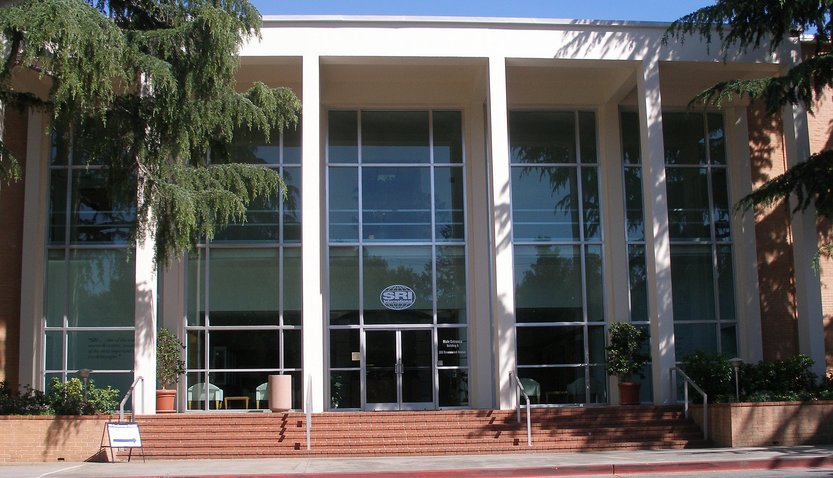 The headquarters of SRI International in Menlo Park.