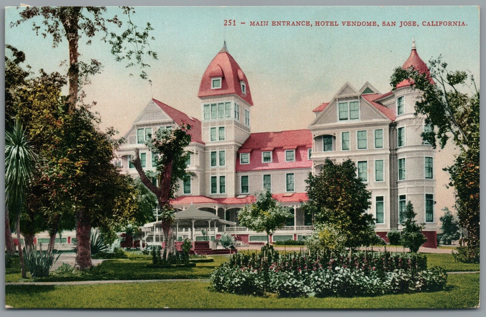 Edward H. Mitchell 251 - Main Entrance, Hotel Vendome, San Jose