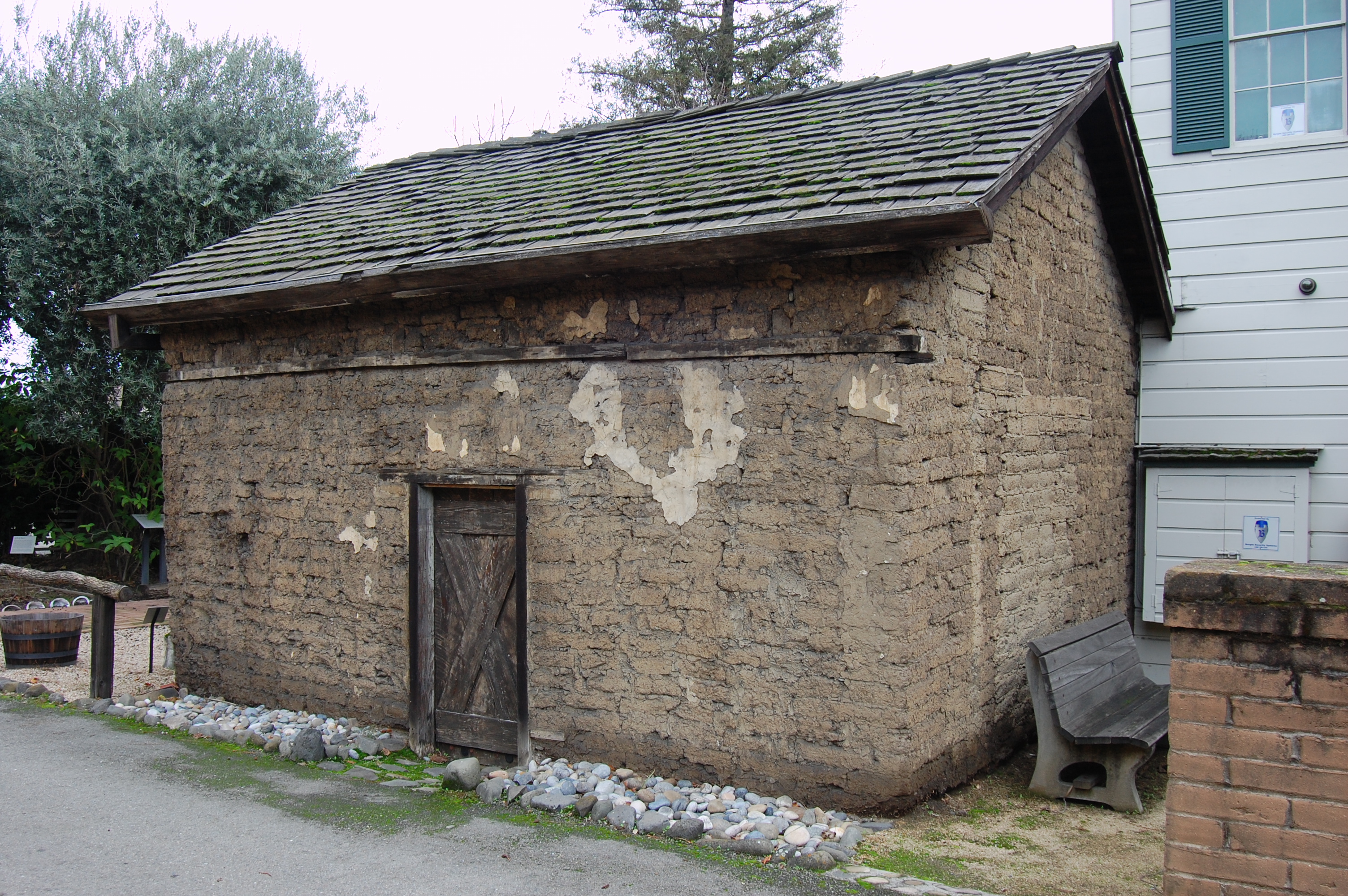 Roberto Balermino adobe. Built circa 1836. 770 Lincoln Avenue. San Jose, California, USA